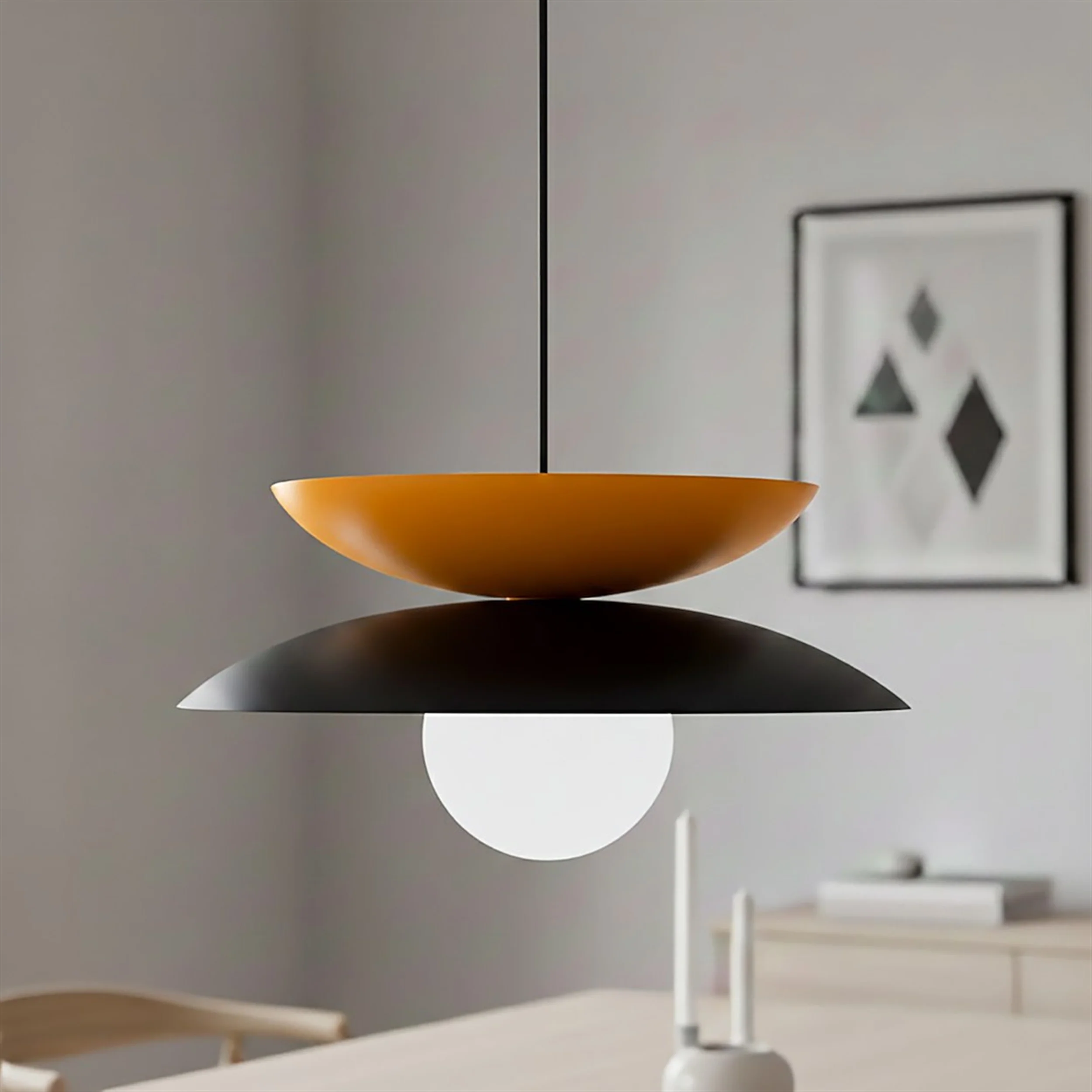 Lampa wisząca Nagoya czerń/pomarańcz - Image 6