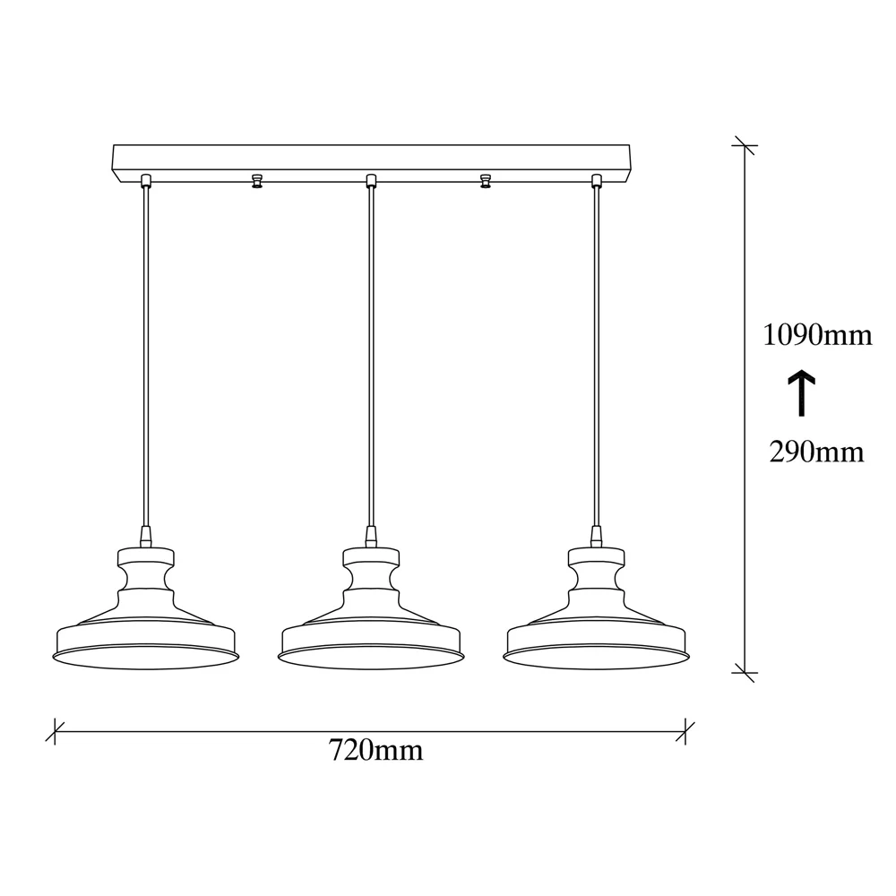 Lampa wisząca Novillian x3 złota - Image 5