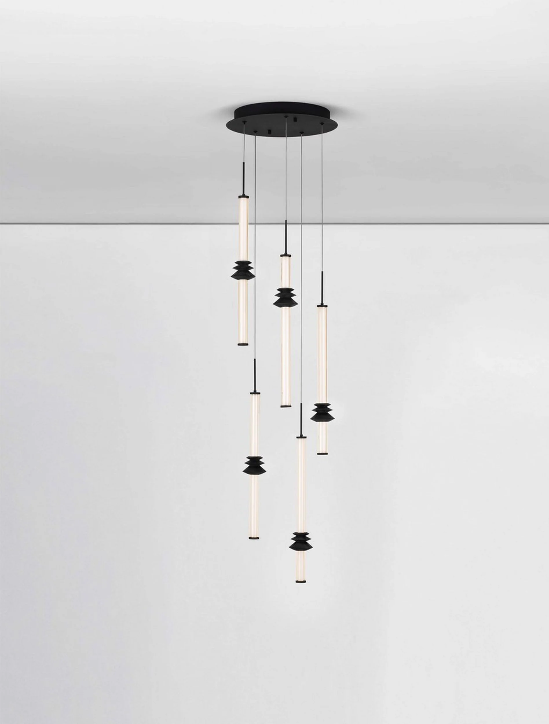 Lampa wisząca Opperno LED x5 czarna - Image 4