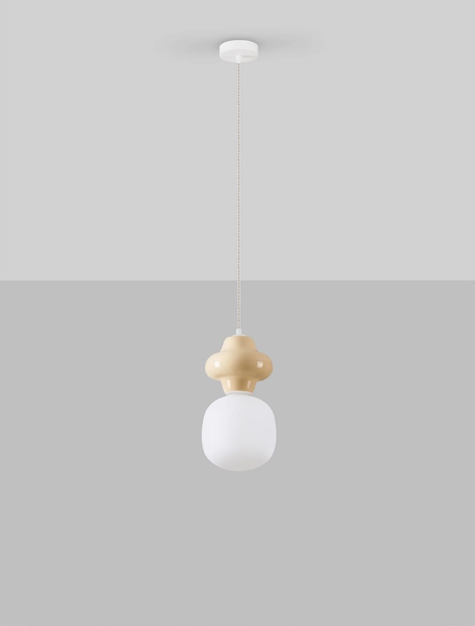 Lampa wisząca Parive I beżowo-biała - Image 3