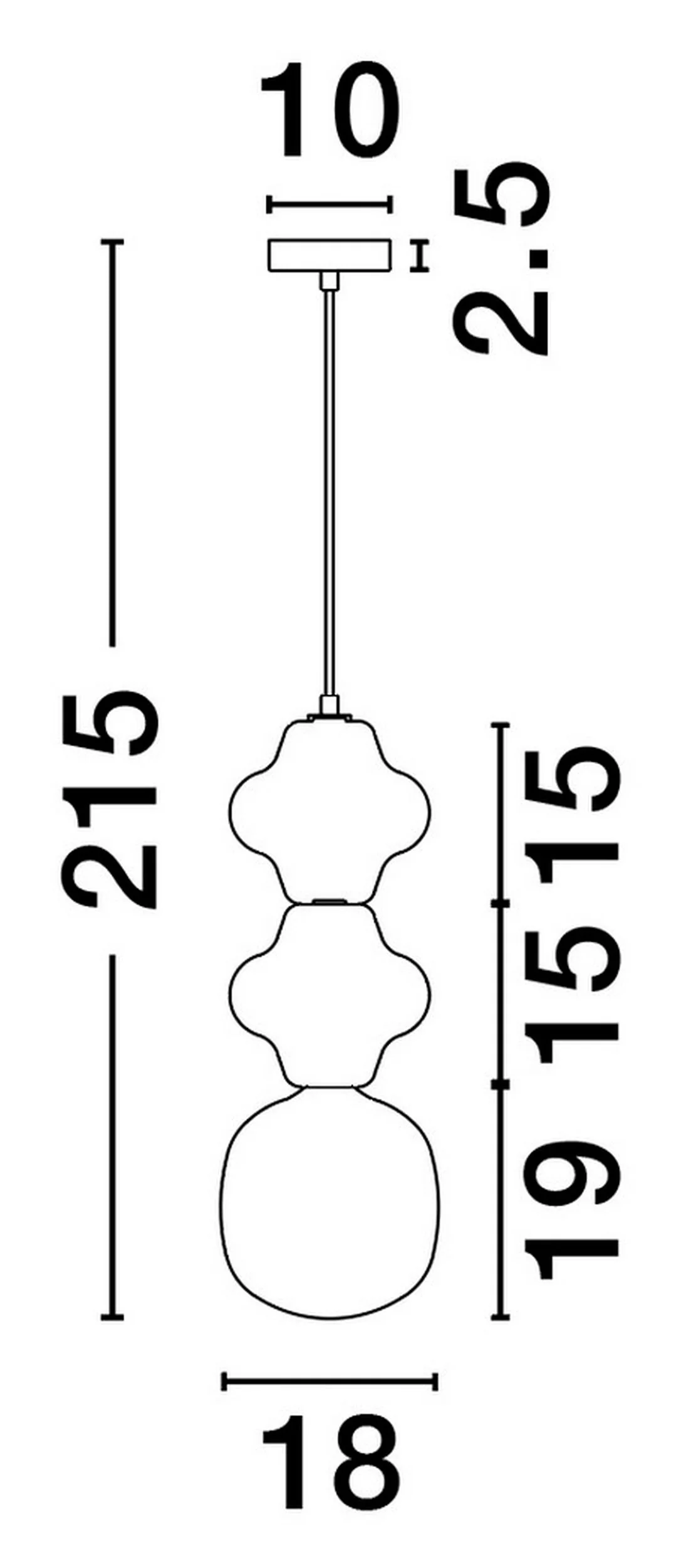 Lampa wisząca Parive II beżowo-biała - Image 6
