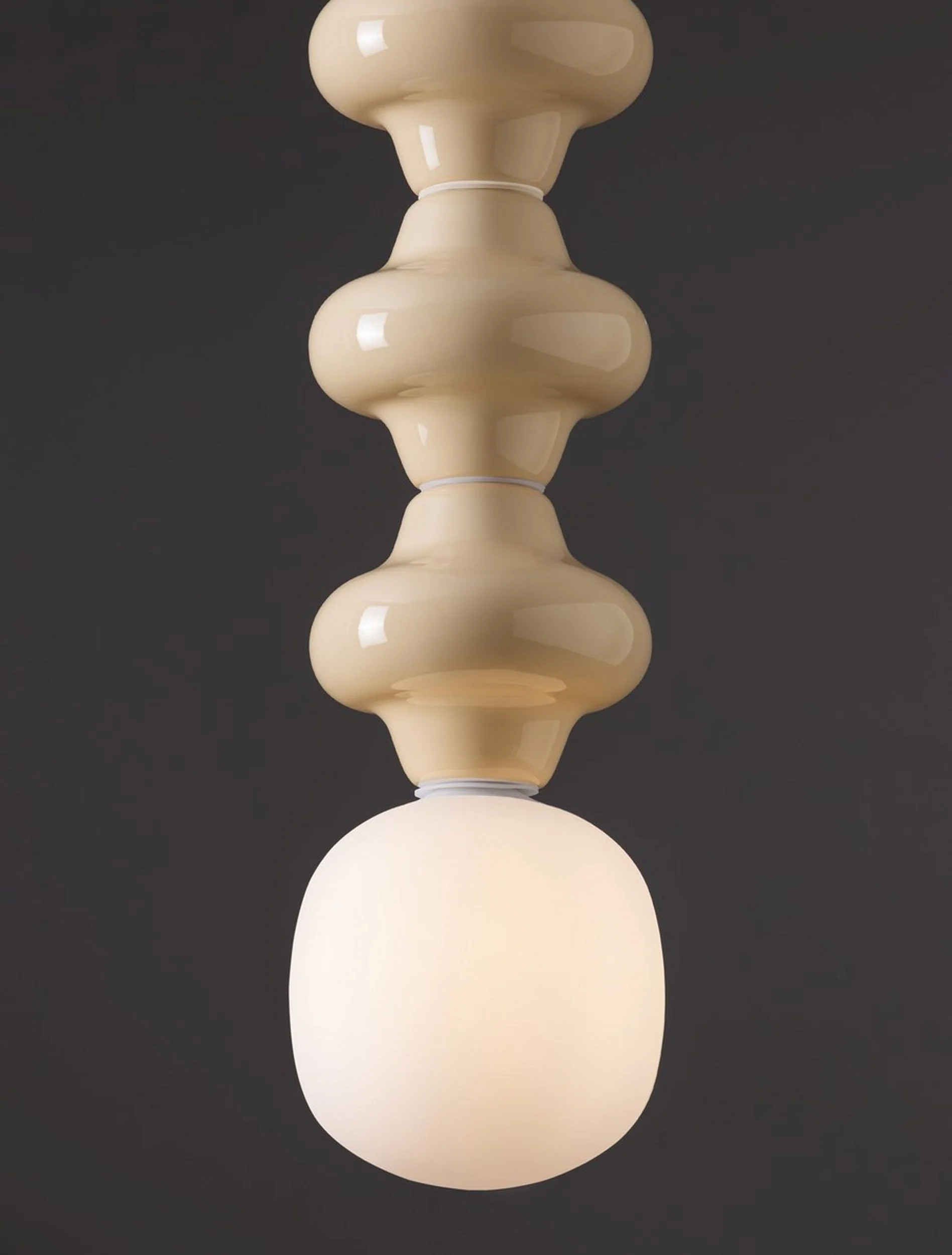 Lampa wisząca Parive III beżowa - Image 5