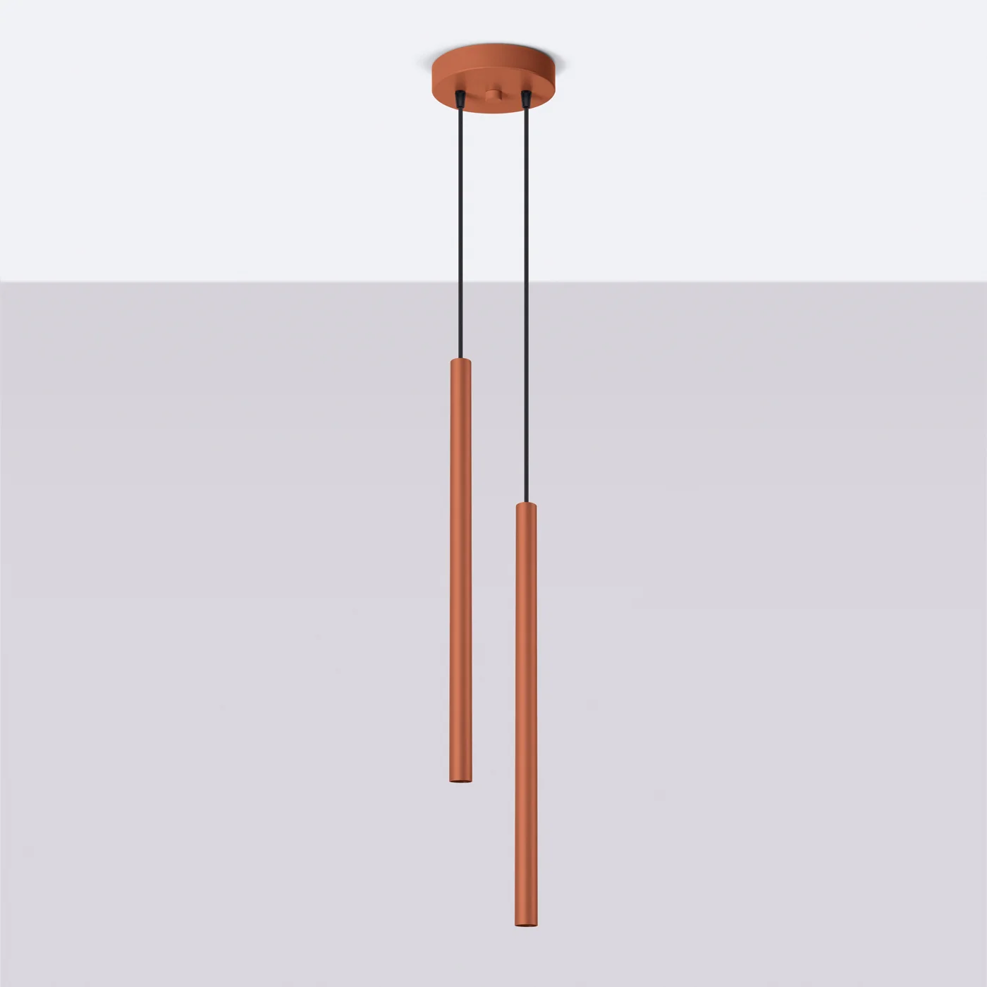 Lampa wisząca Pastelo 2 ochra czerwona - Image 3