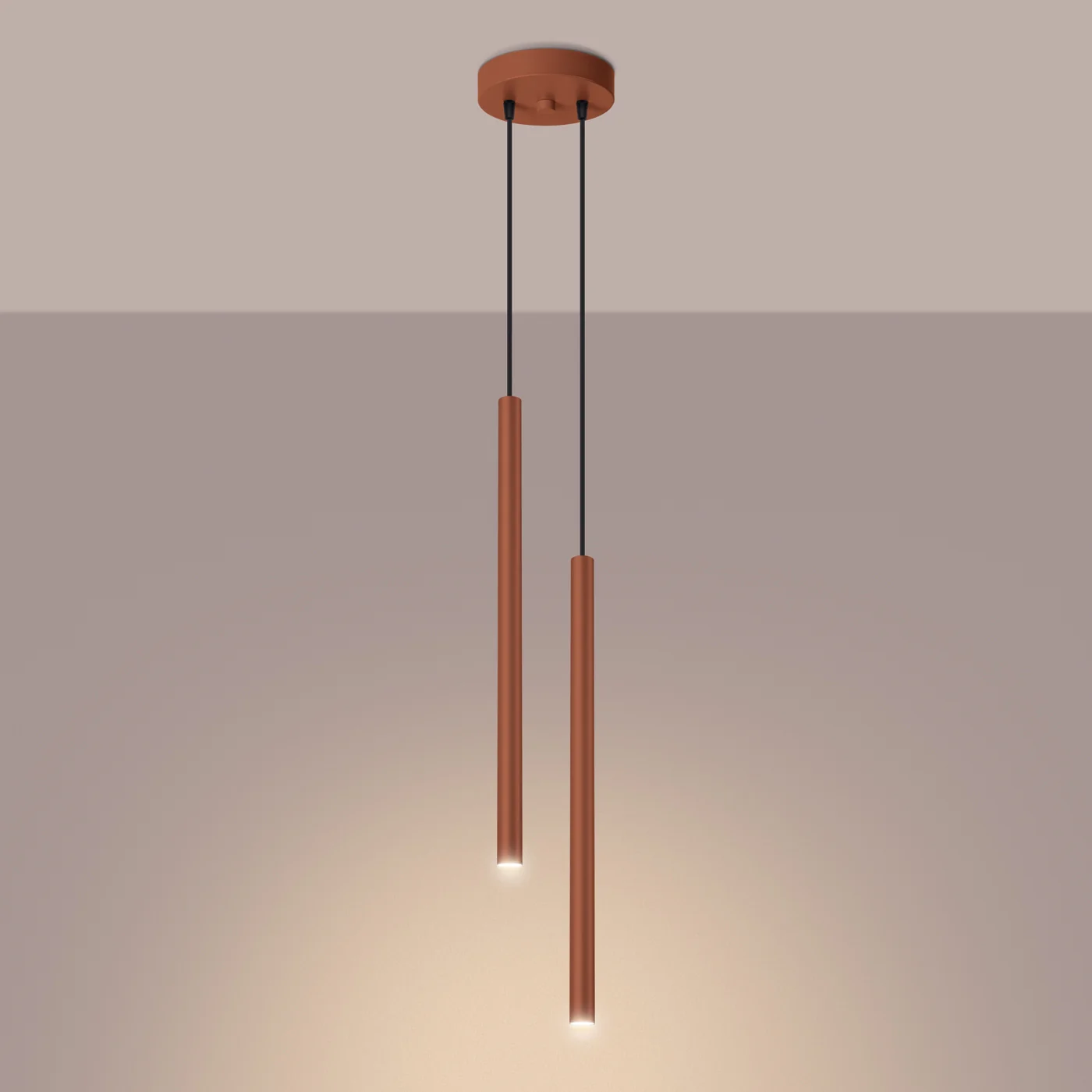 Lampa wisząca Pastelo 2 ochra czerwona - Image 4