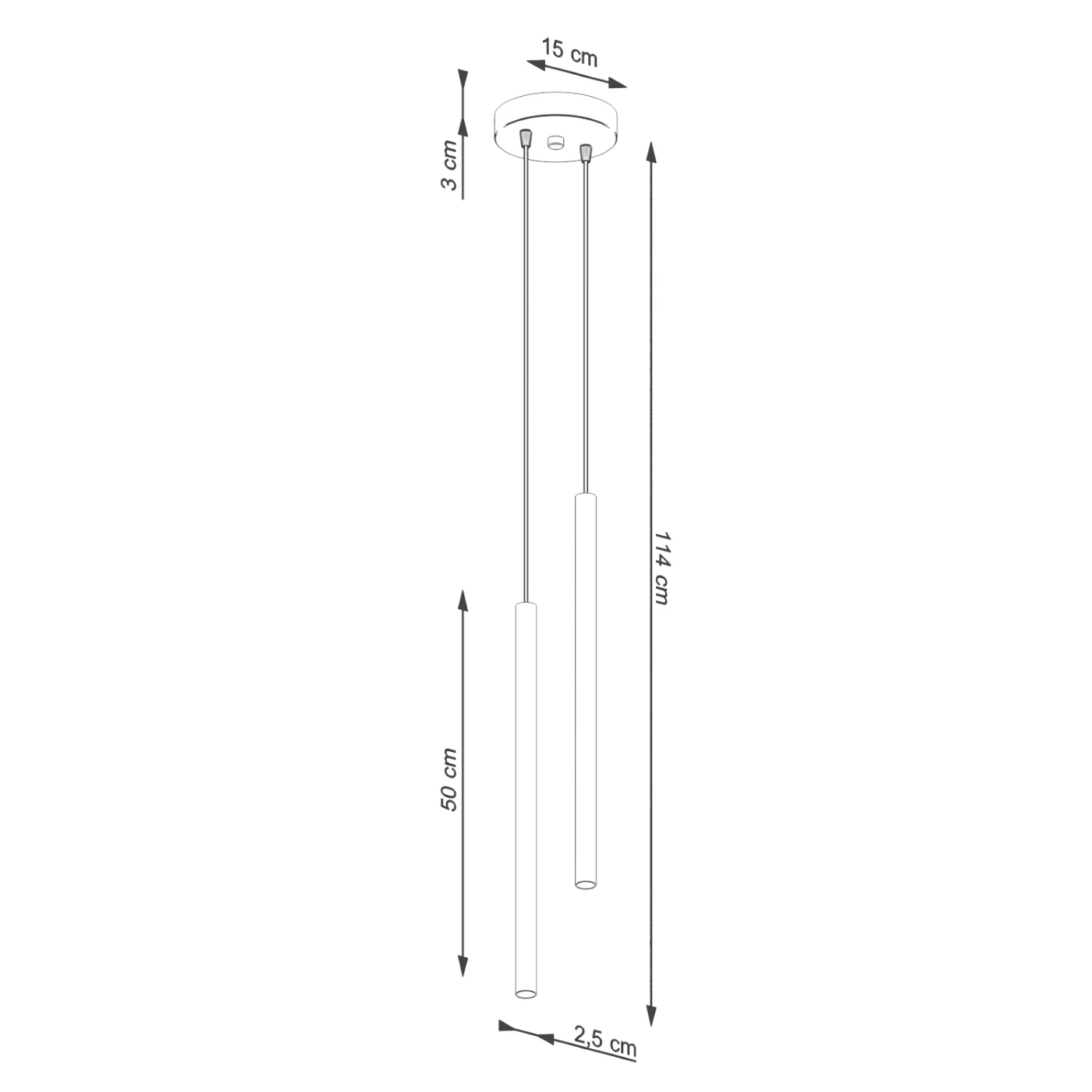 Lampa wisząca Pastelo 2 ochra czerwona - Image 6