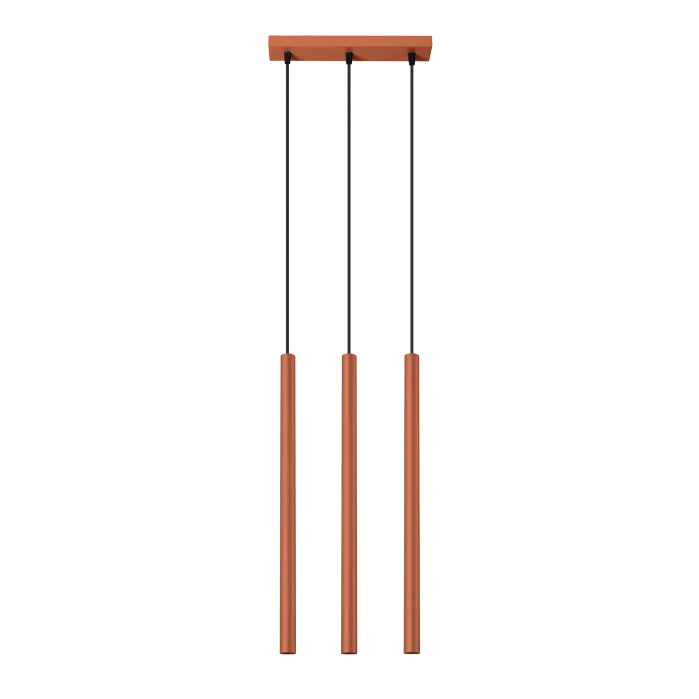 Lampa wisząca Pastelo 3 ochra czerwona
