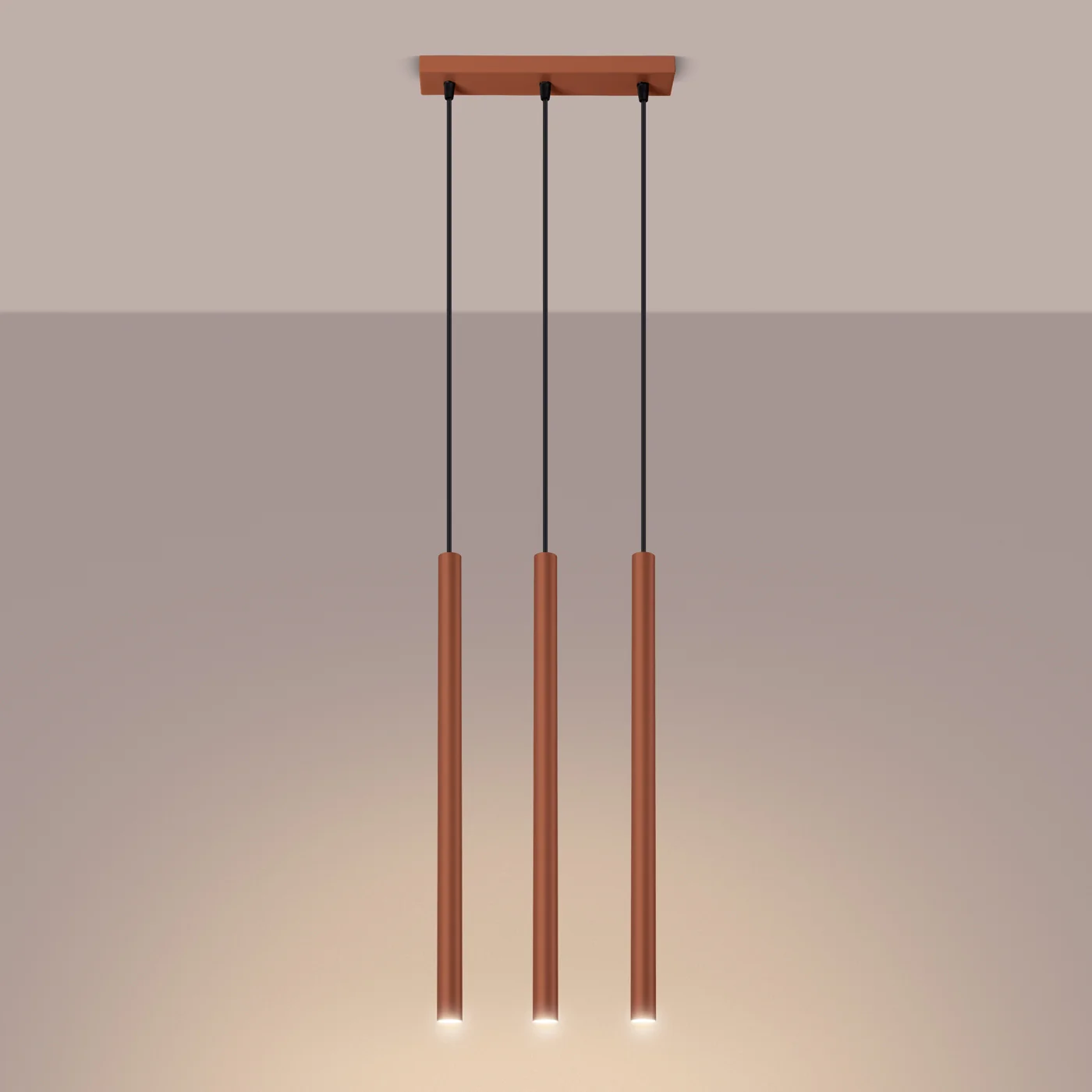 Lampa wisząca Pastelo 3 ochra czerwona - Image 4
