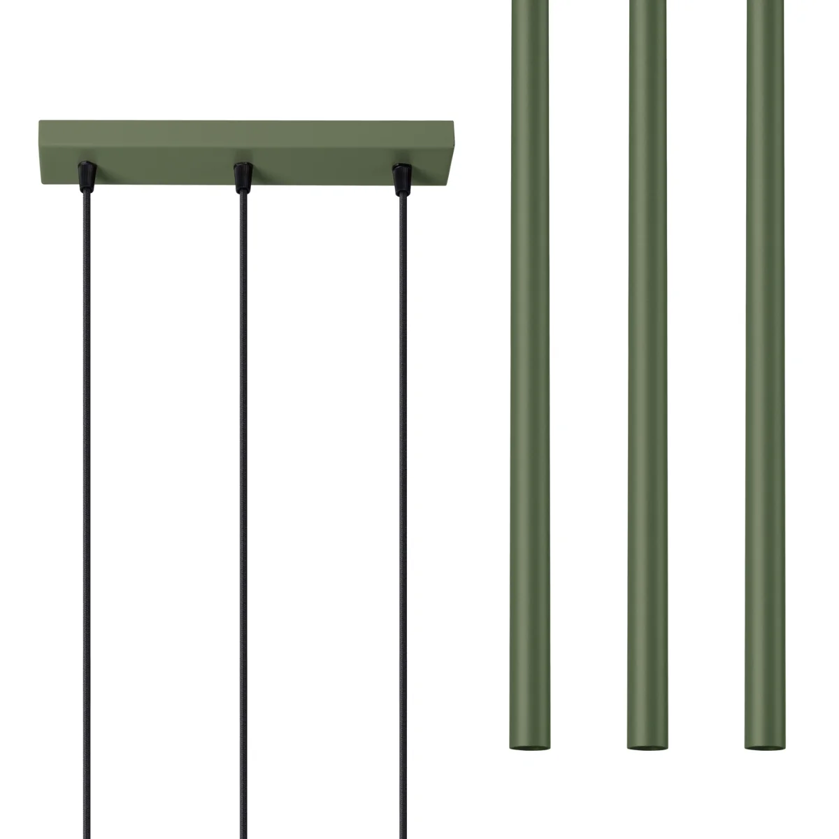 Lampa wisząca Pastelo 3 zielona oliwka - Image 2