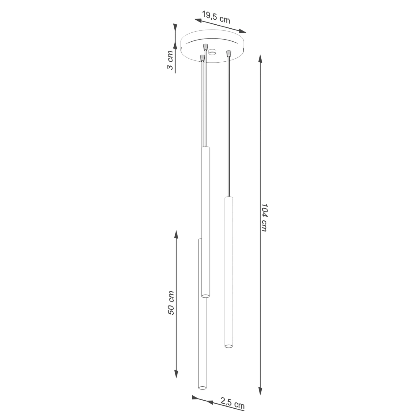 Lampa wisząca Pastelo 3P beżowa - Image 6