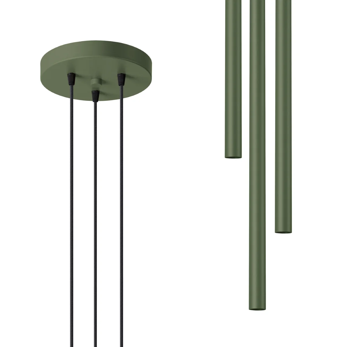 Lampa wisząca Pastelo 3P zielona oliwka - Image 2