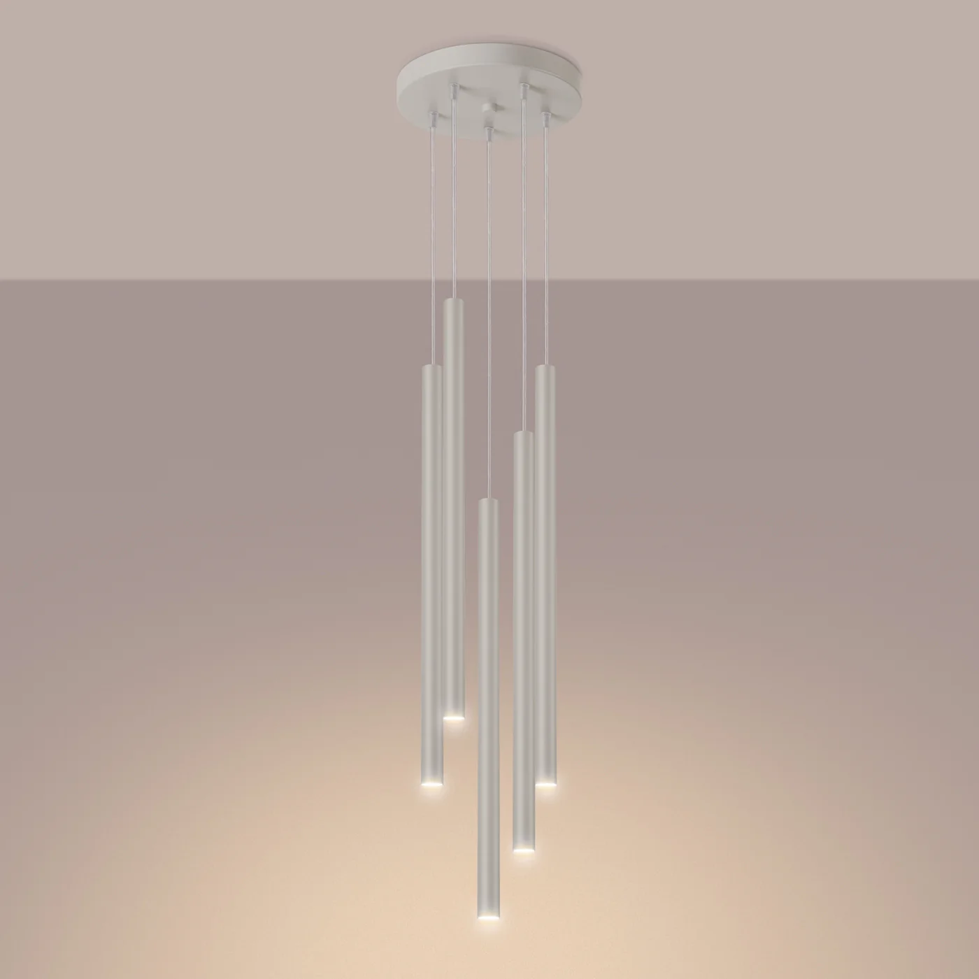 Lampa wisząca Pastelo 5P beżowa - Image 4