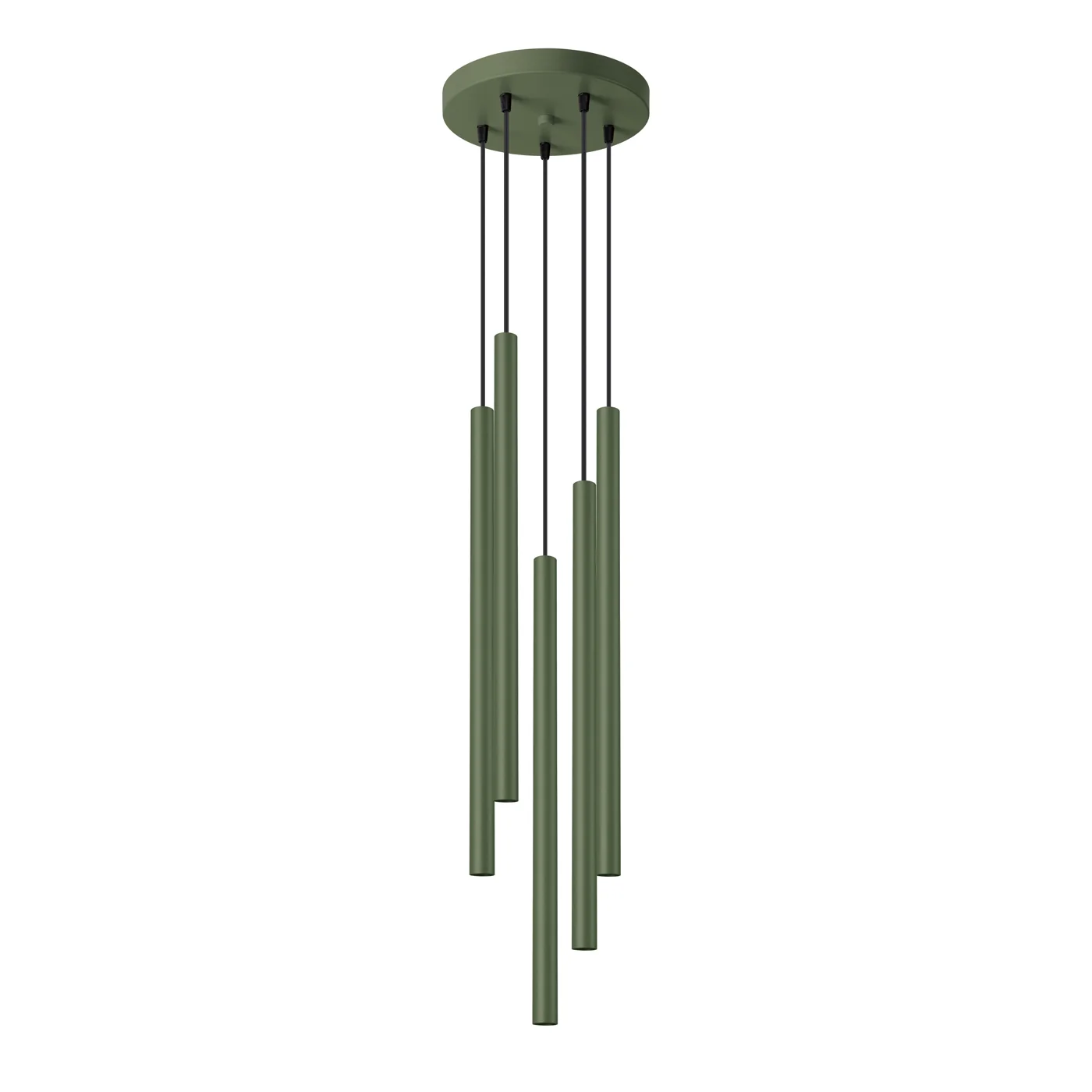 Lampa wisząca Pastelo 5P zielona oliwka