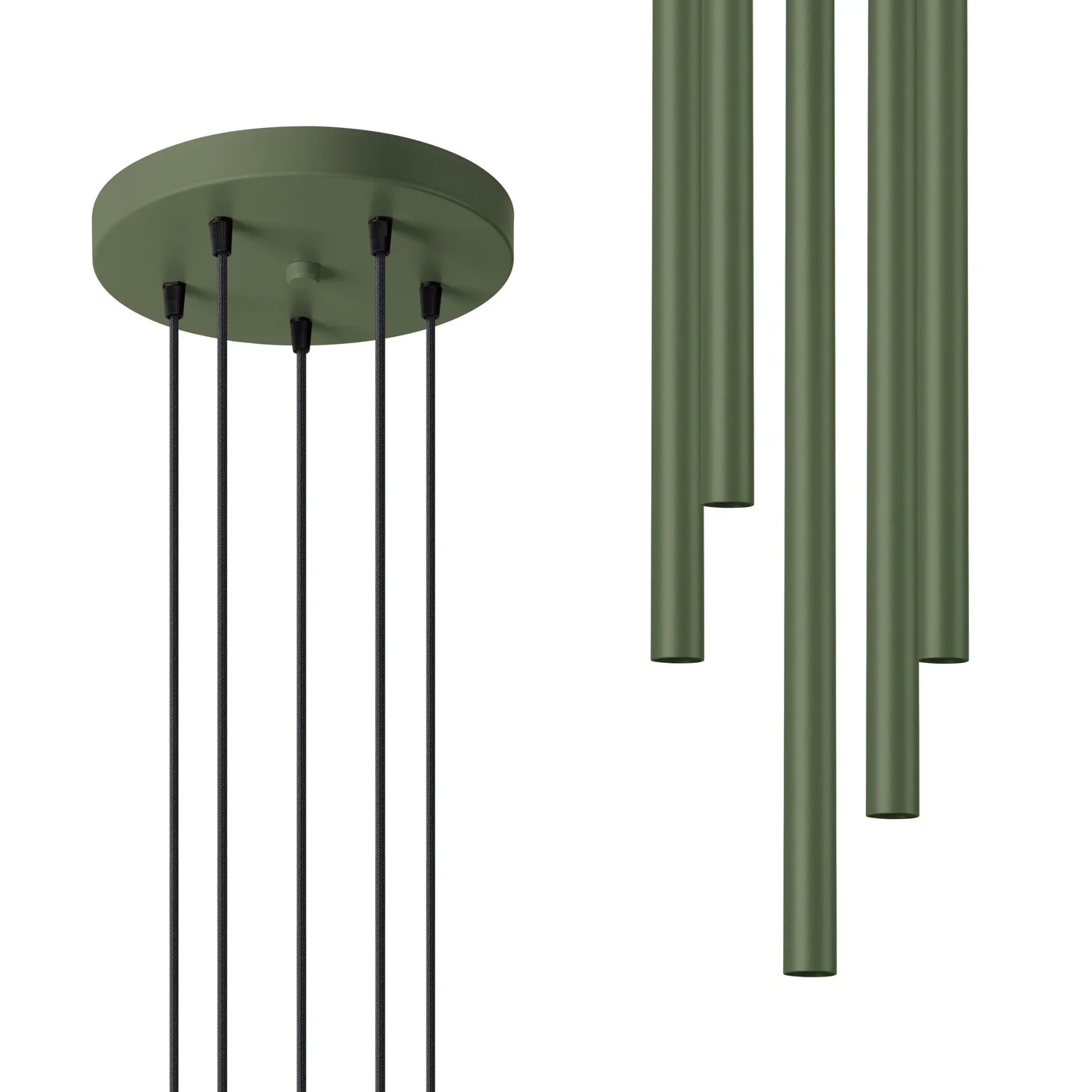 Lampa wisząca Pastelo 5P zielona oliwka - Image 2
