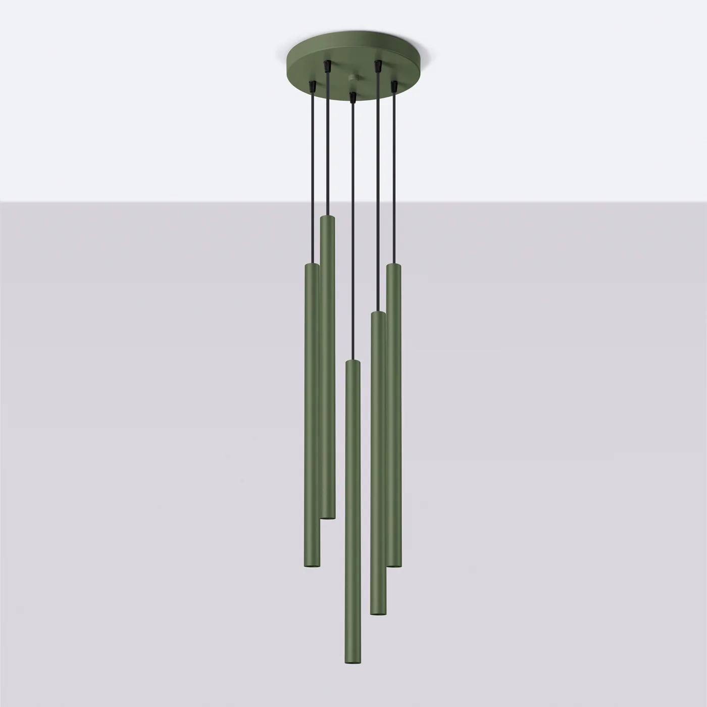 Lampa wisząca Pastelo 5P zielona oliwka - Image 3