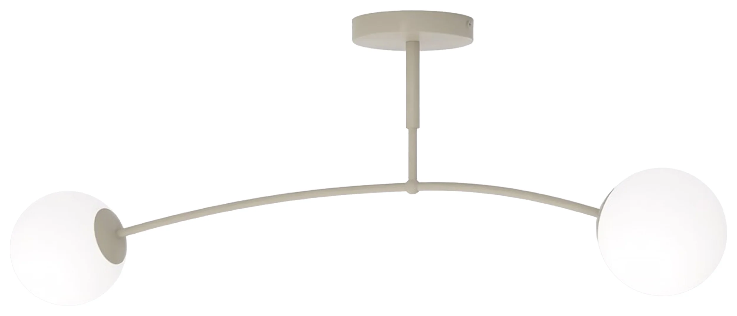 Lampa wisząca Pregos x2 mokka opal