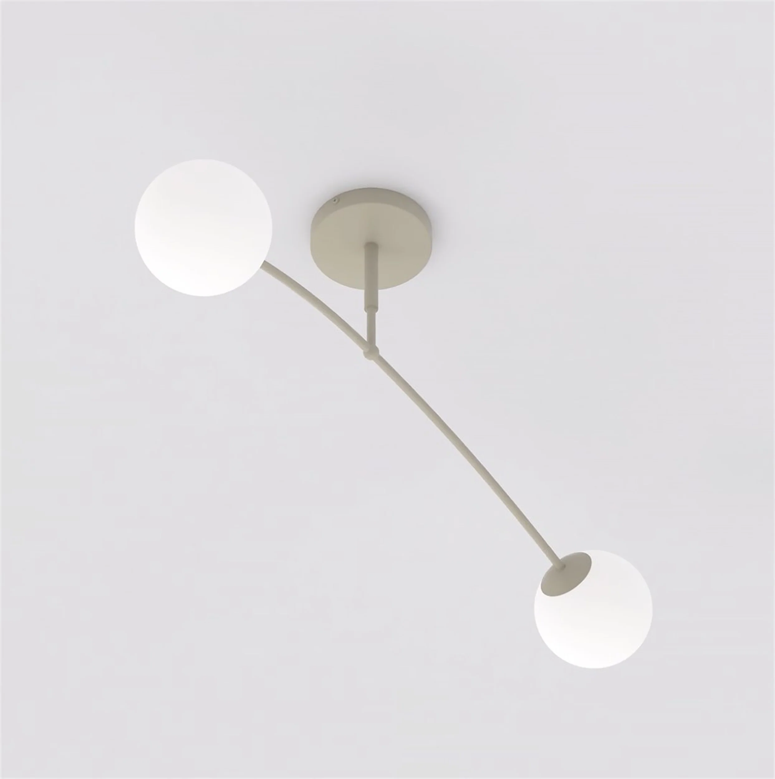Lampa wisząca Pregos x2 mokka opal - Image 2