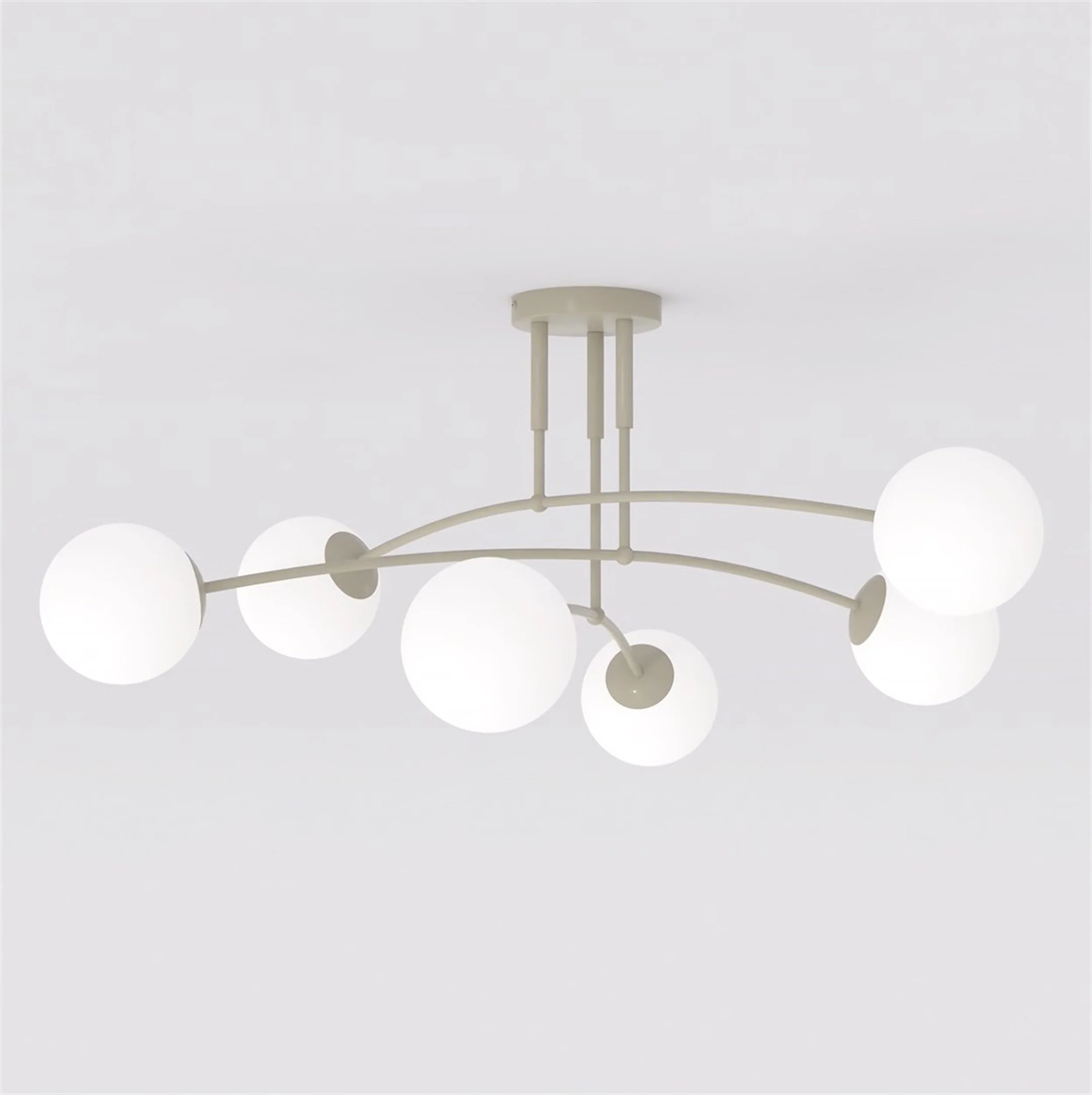 Lampa wisząca Pregos x6 mokka opal - Image 2