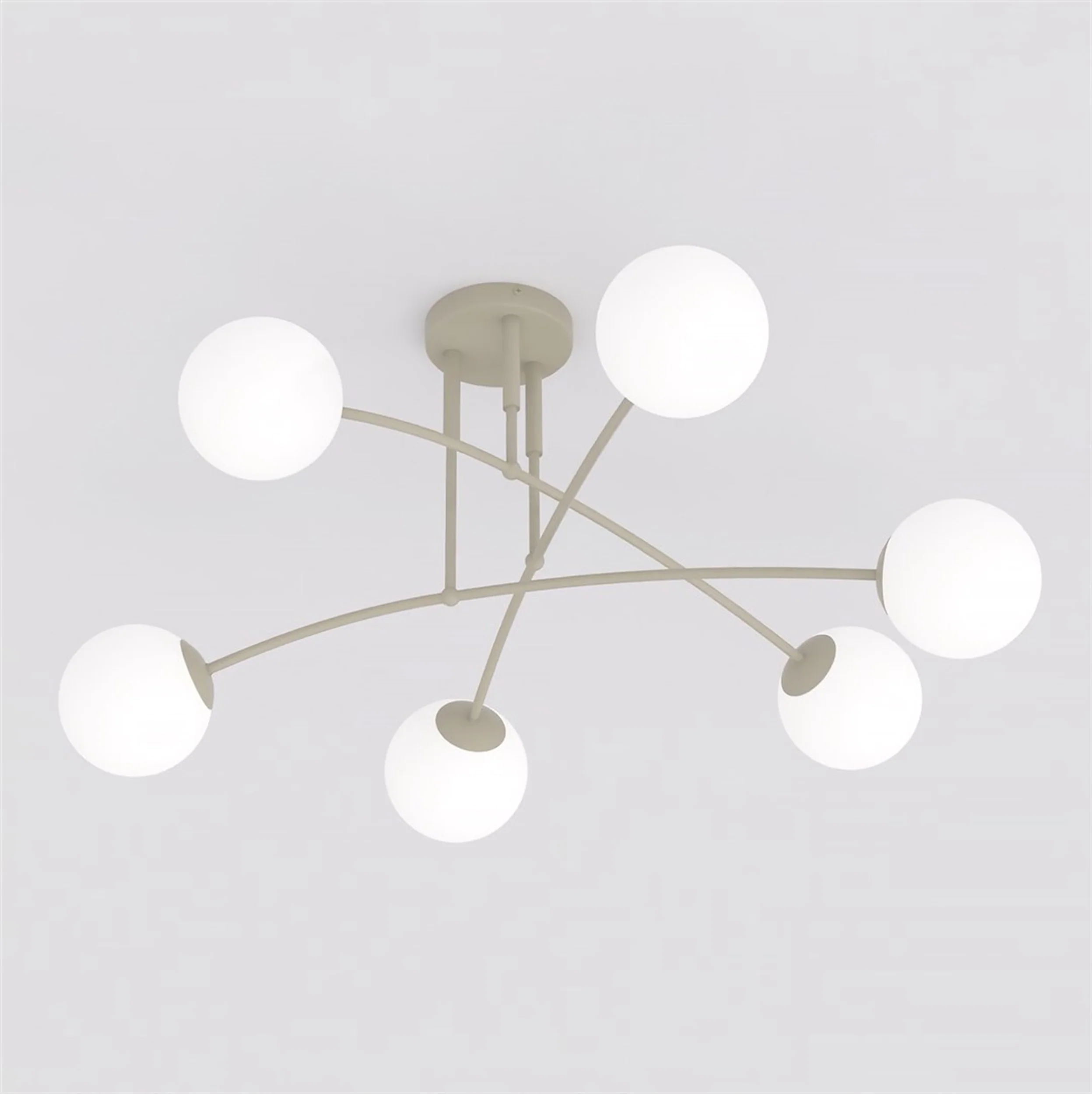 Lampa wisząca Pregos x6 mokka opal - Image 3