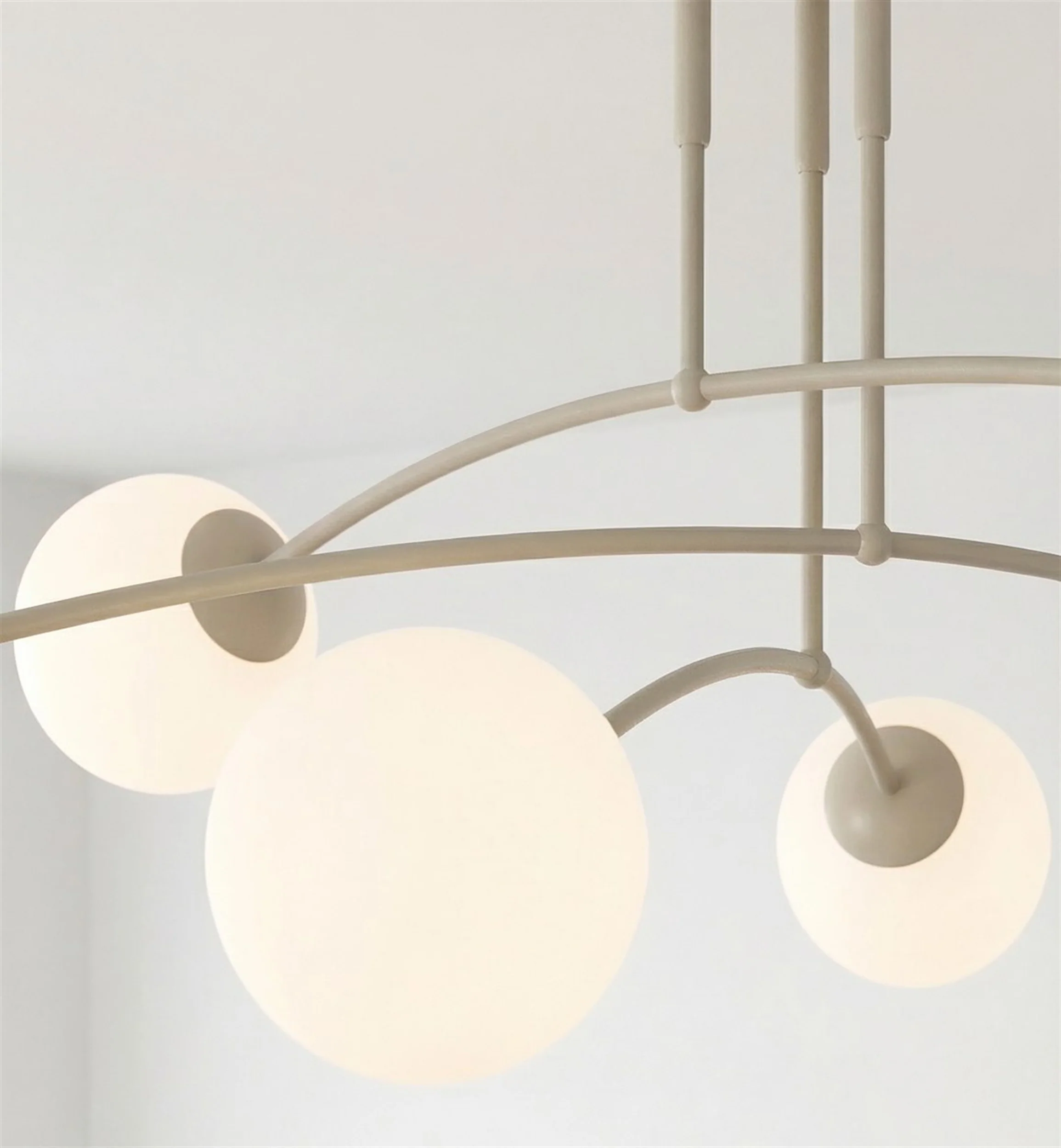 Lampa wisząca Pregos x6 mokka opal - Image 5
