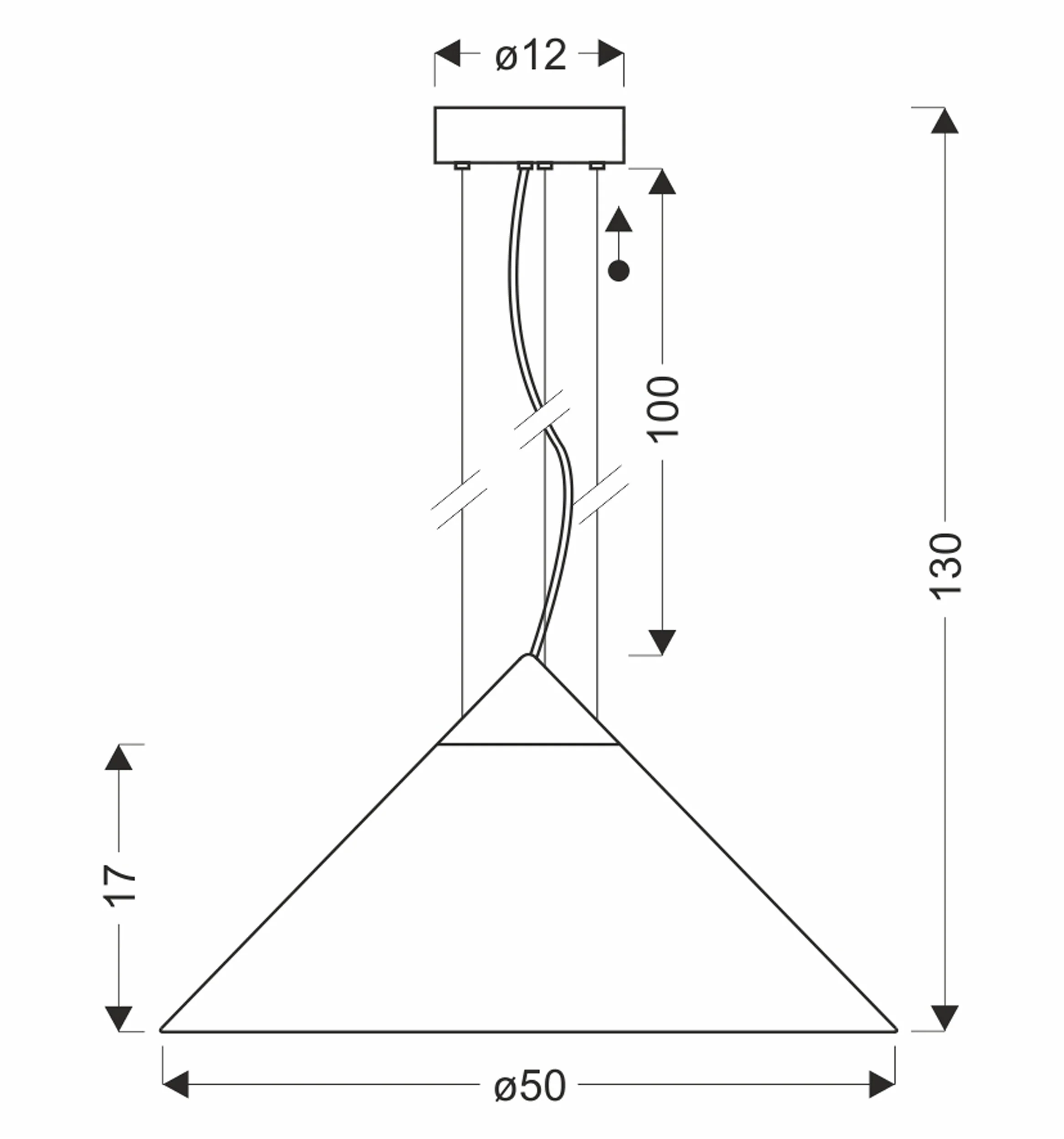 Lampa wisząca Presto 50 złota GX53 10W z dymiono-białym kloszem - Image 2