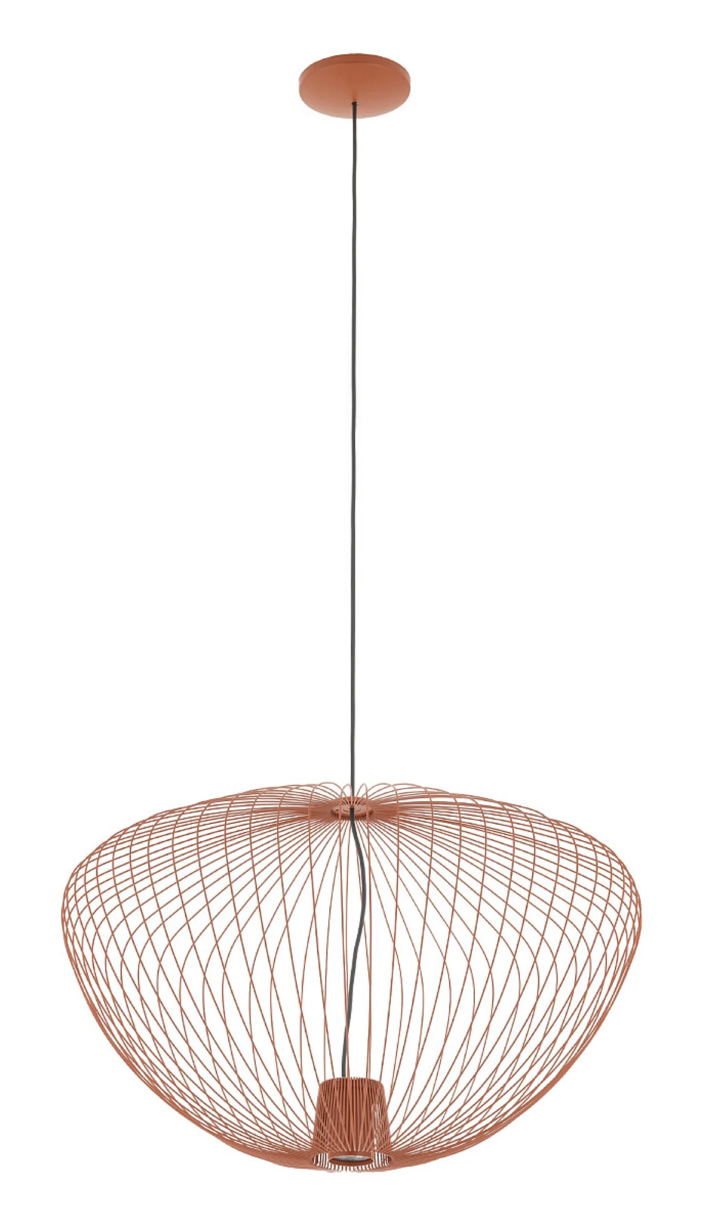 Lampa wisząca Pumpkin 45x70 cm terracotta