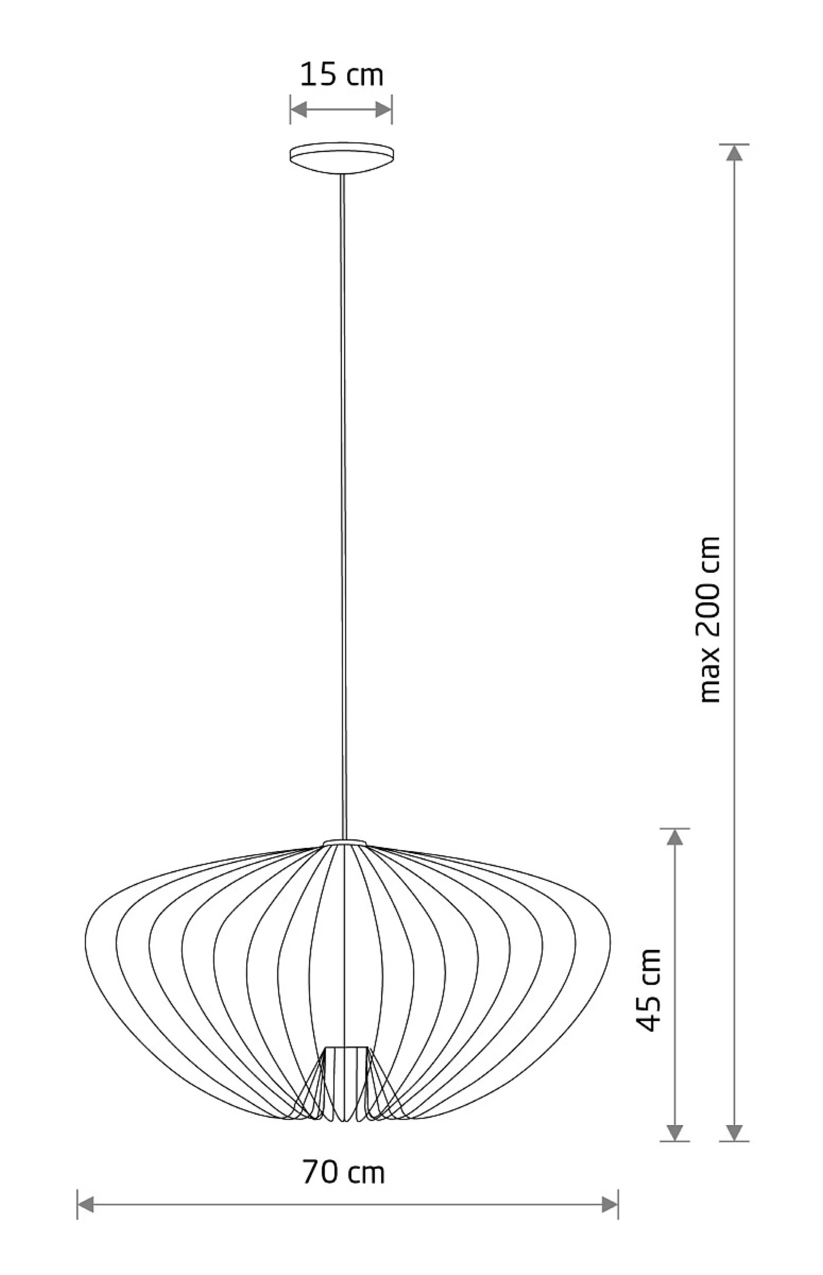 Lampa wisząca Pumpkin 45x70 cm terracotta - Image 10