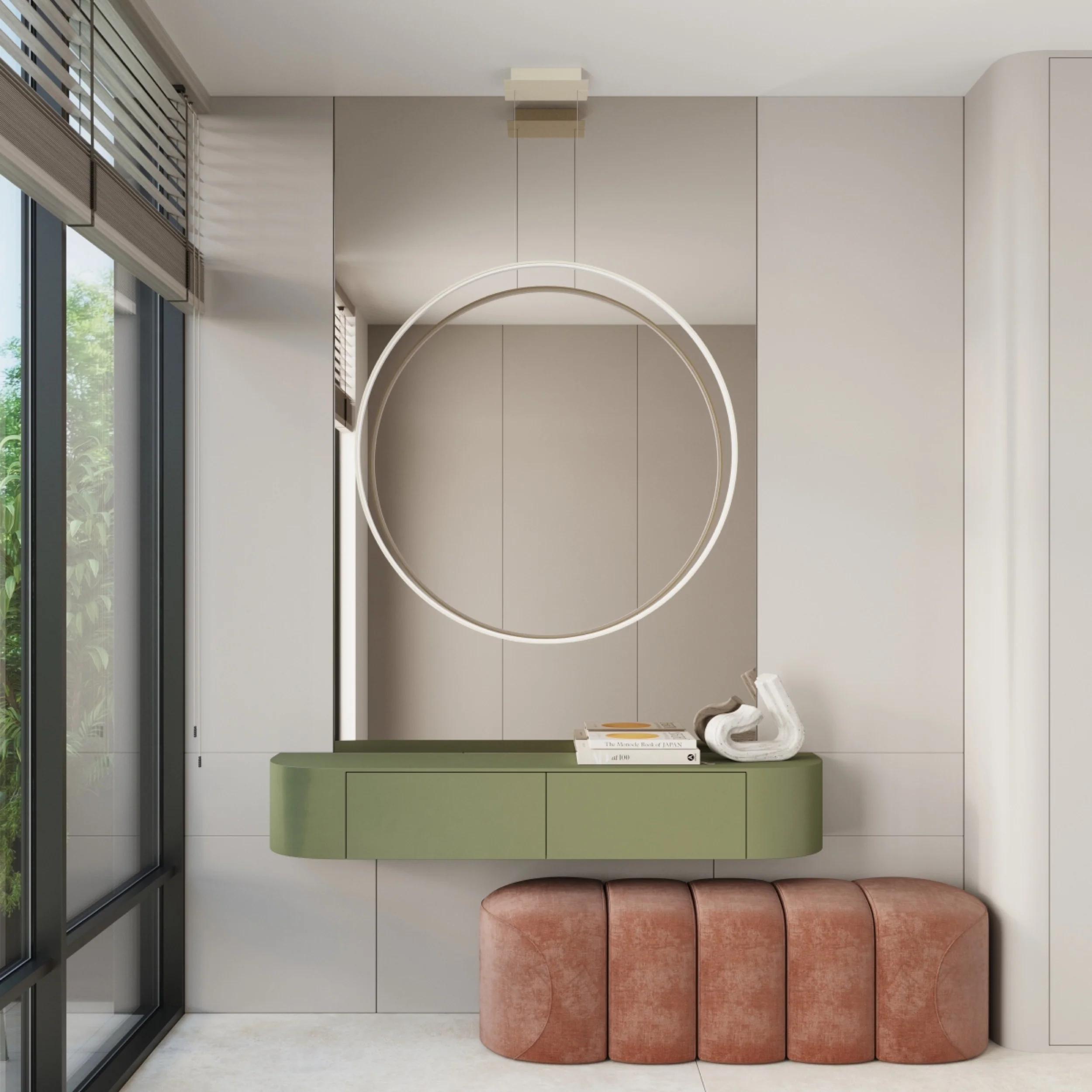 Lampa wisząca Rio 78 cm beżowa LED barwa neutralna - Image 2