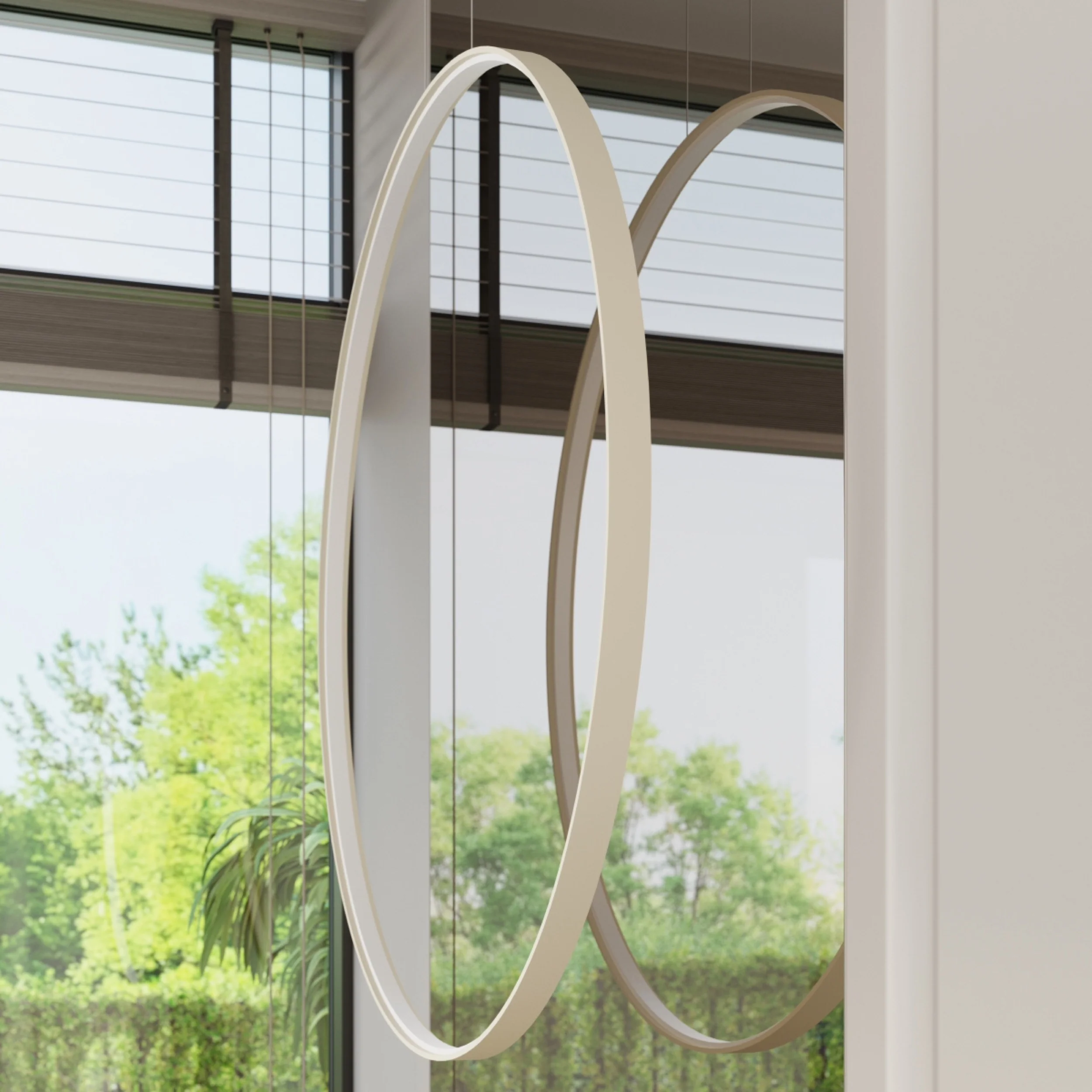 Lampa wisząca Rio 78 cm beżowa LED barwa neutralna - Image 4