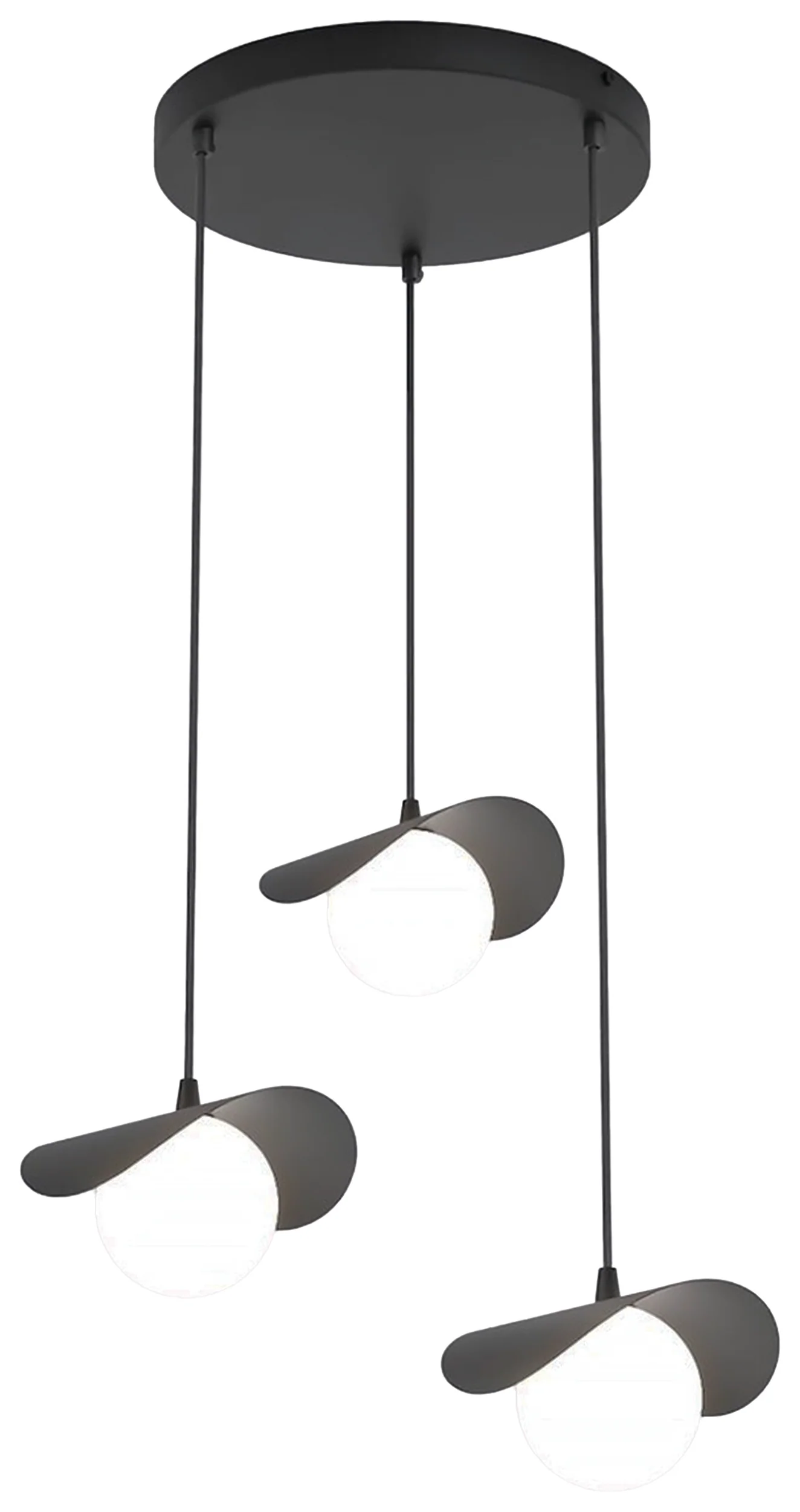 Lampa wisząca Ritual x3 czarna