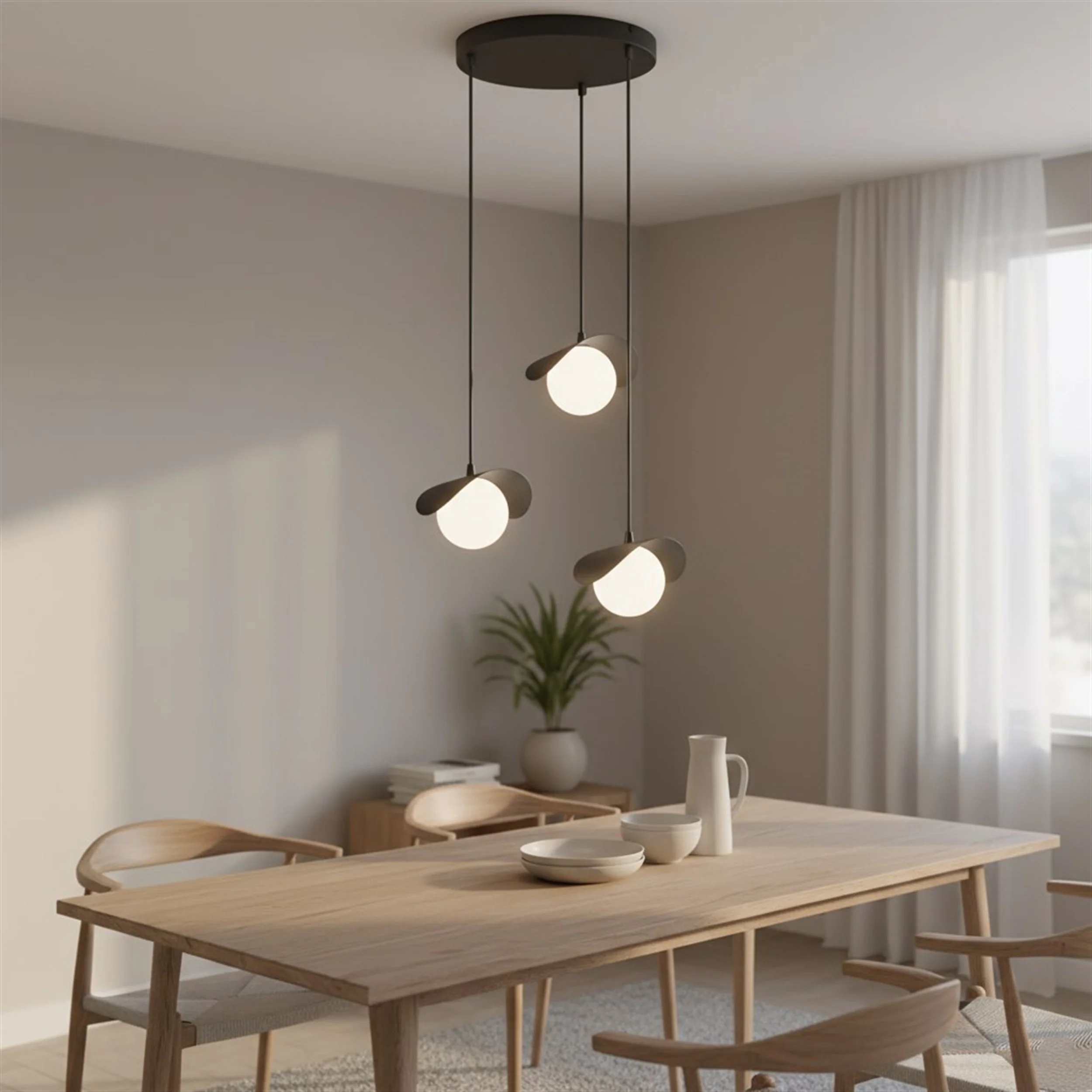 Lampa wisząca Ritual x3 czarna - Image 5