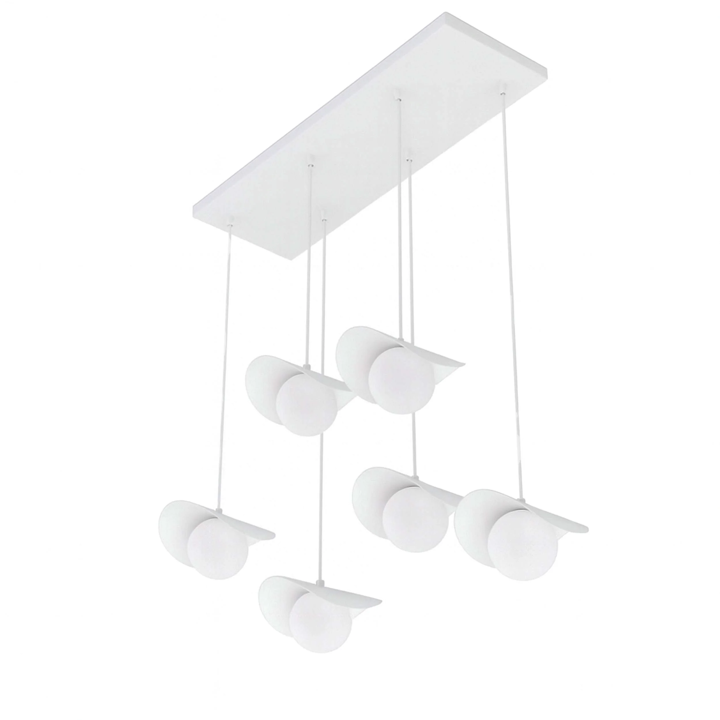 Lampa wisząca Ritual x6 biała