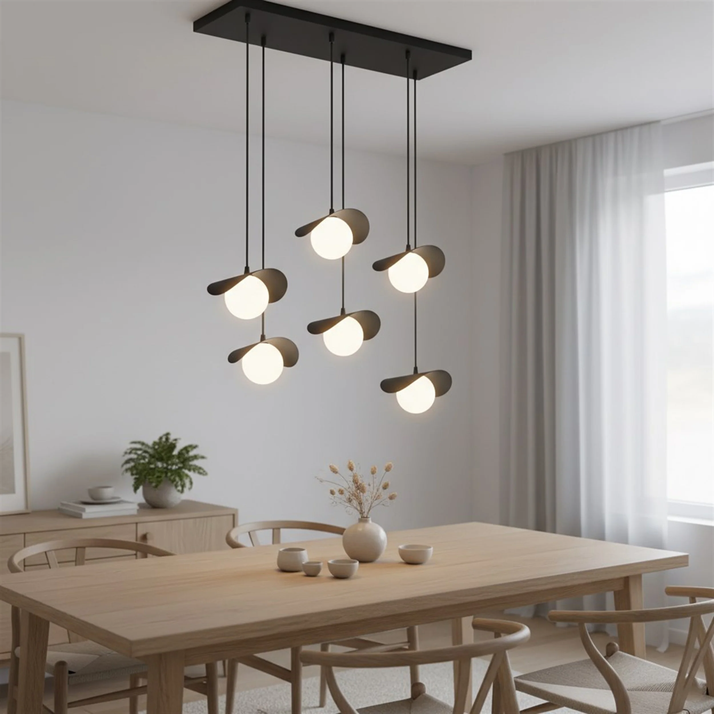Lampa wisząca Ritual x6 czarna - Image 5