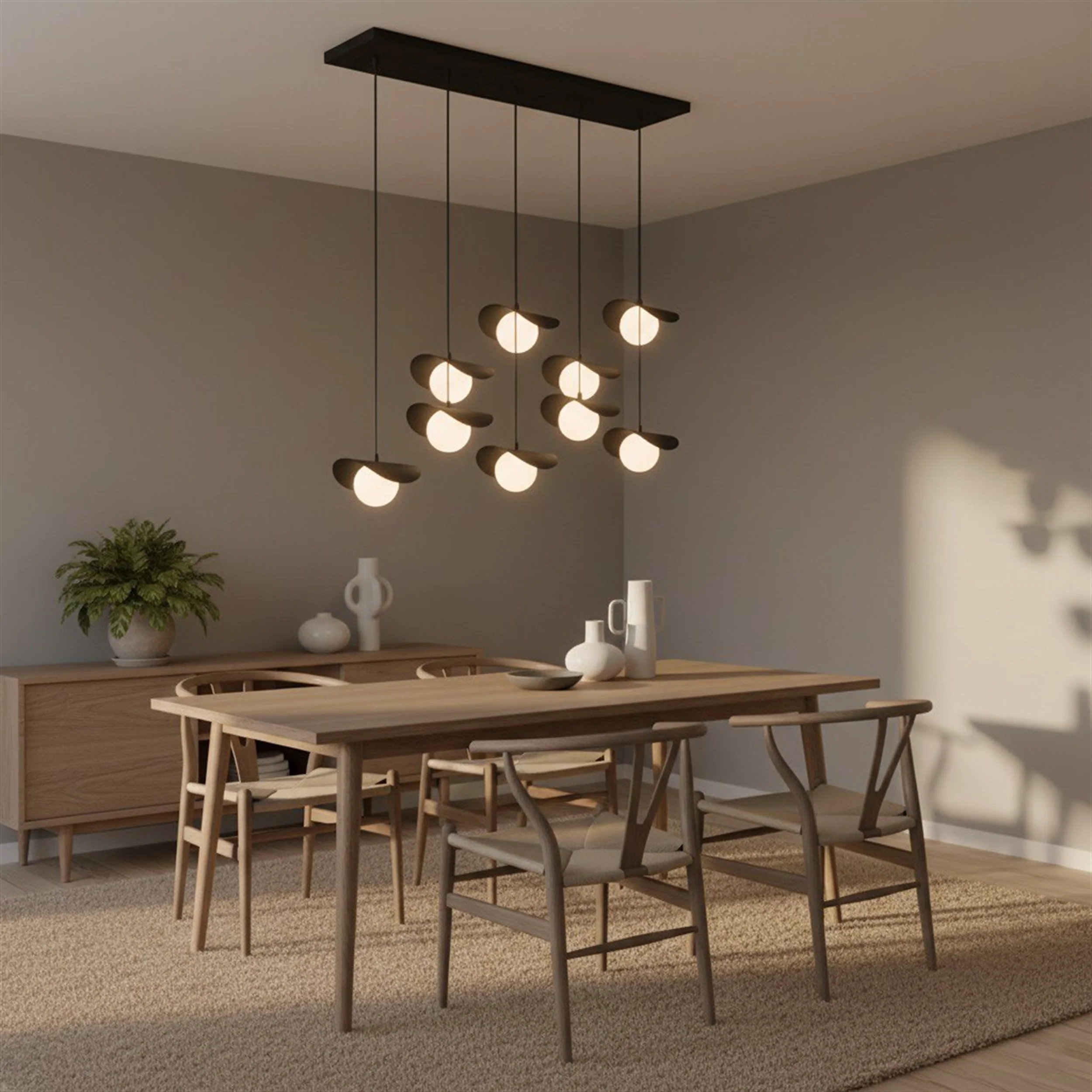 Lampa wisząca Ritual x9 czarna - Image 4
