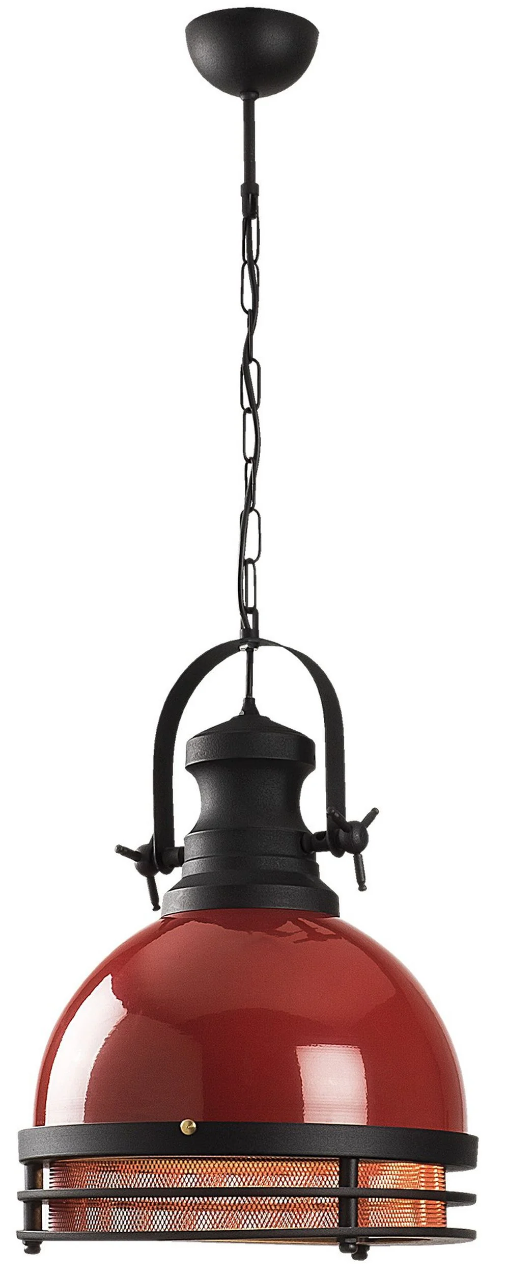 Lampa wisząca Saglam średnica 32 cm czarno-czerwona - Image 3