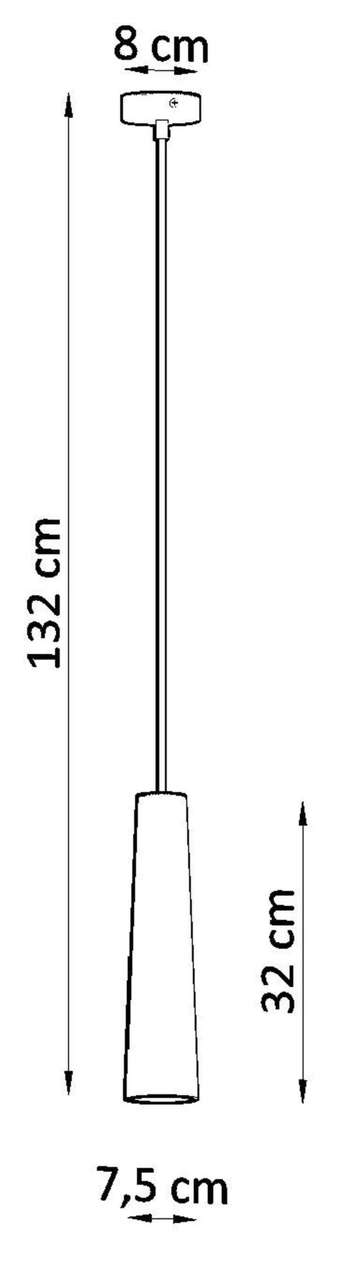 Lampa wisząca Siegg z ceramiki stożkowa średnica 7,5 cm biała - Image 7