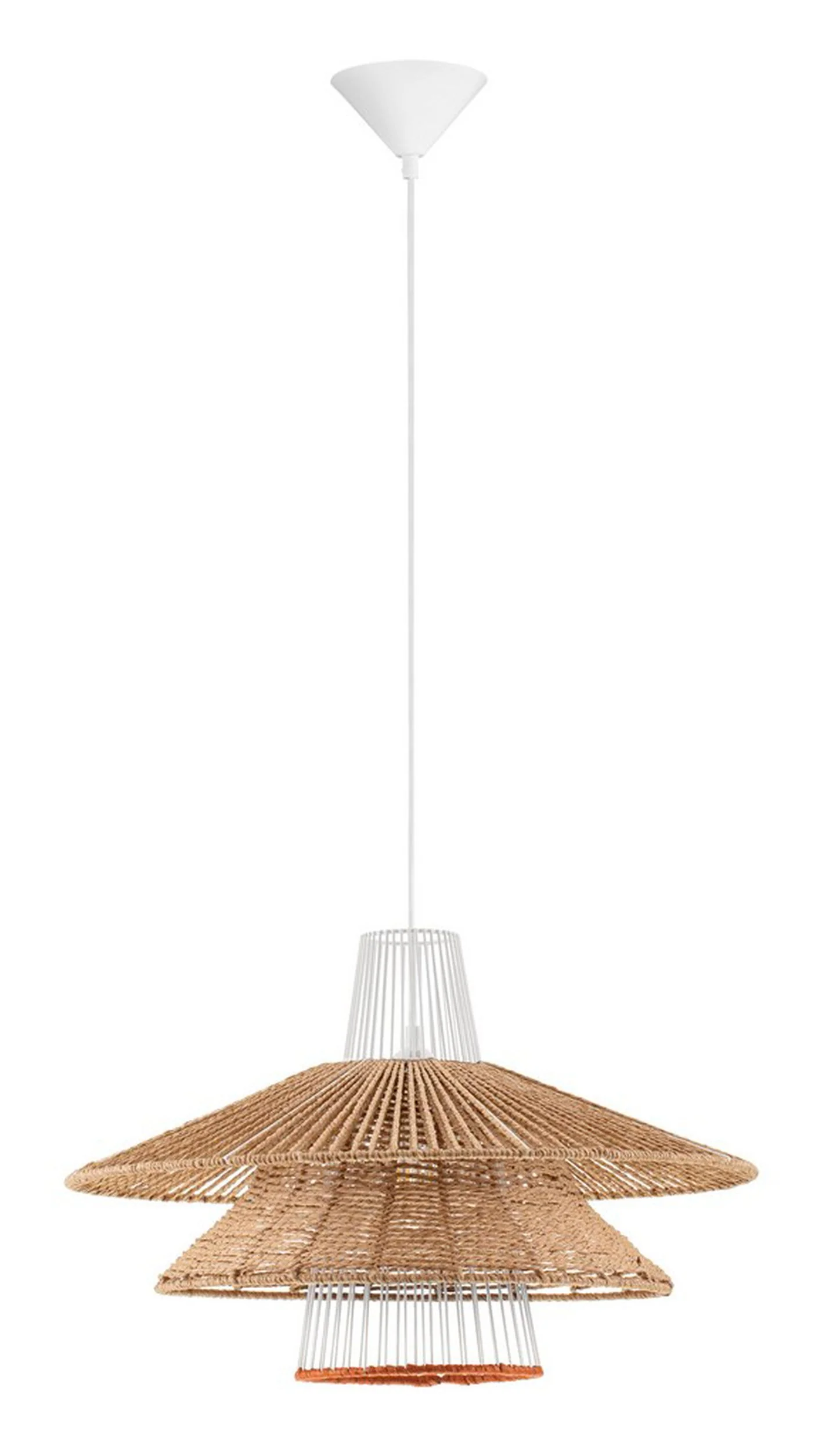 Lampa wisząca Silley brązowo-biała
