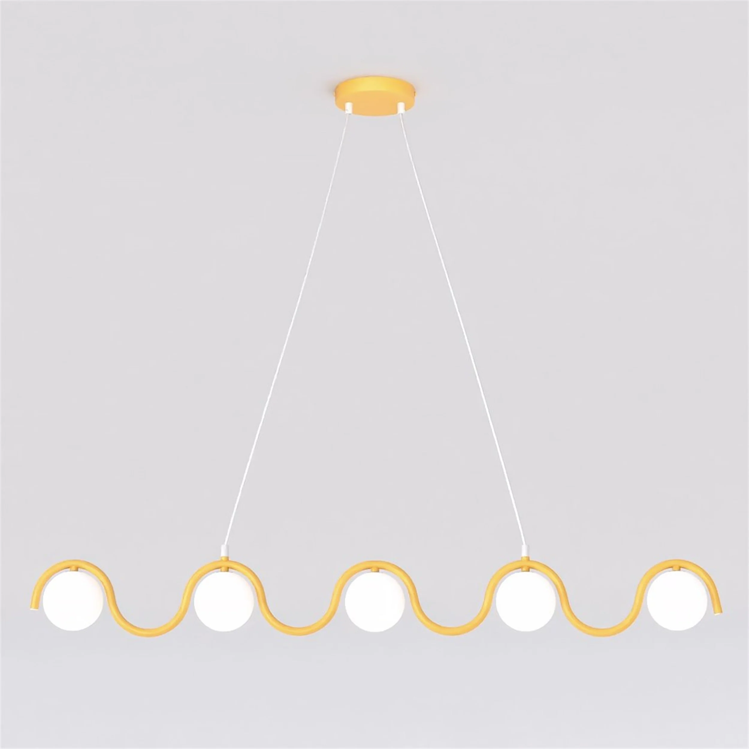 Lampa wisząca Sinus x5 pomarańczowa - Image 2