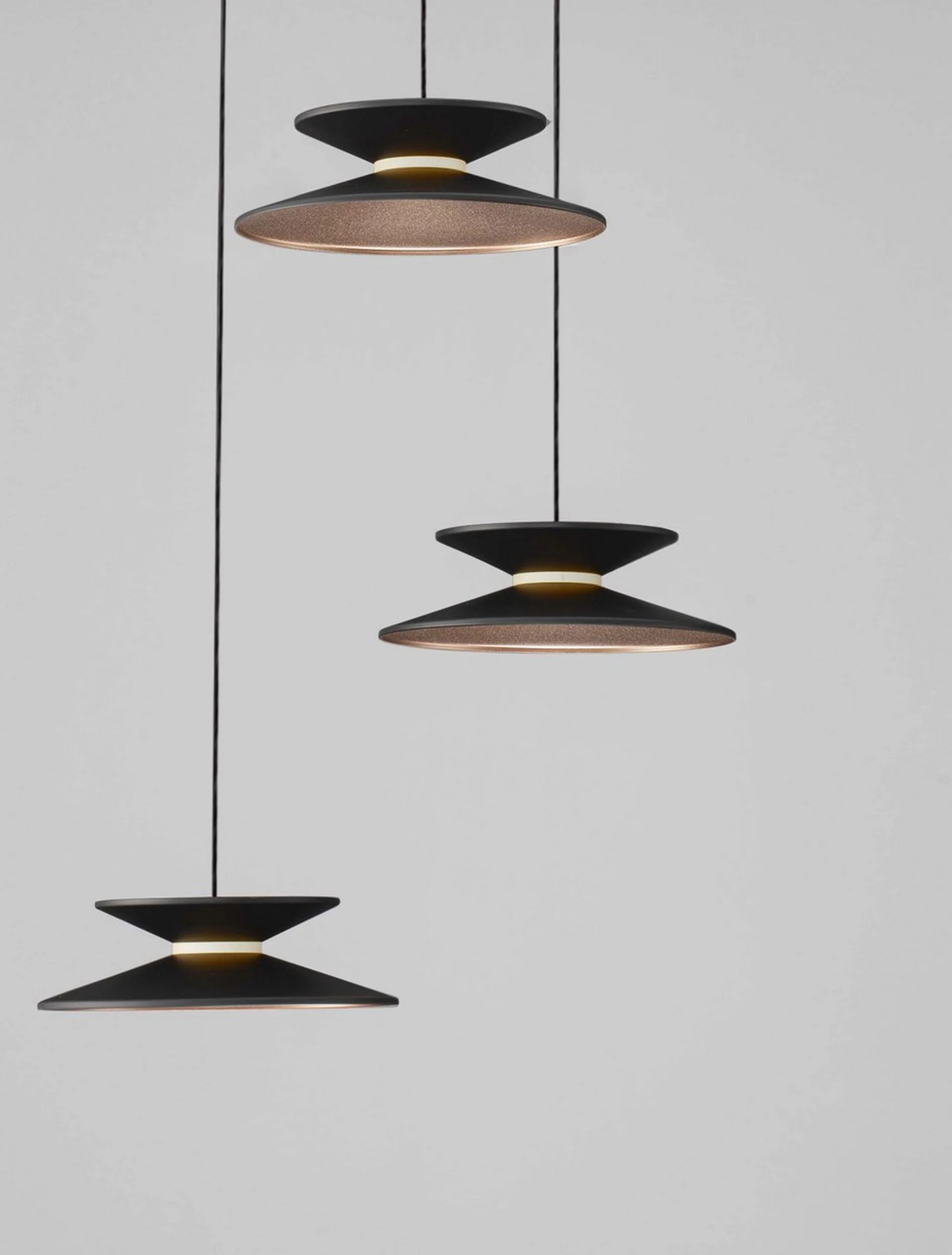 Lampa wisząca Sketter LED x3 złoto-czarna - Image 5