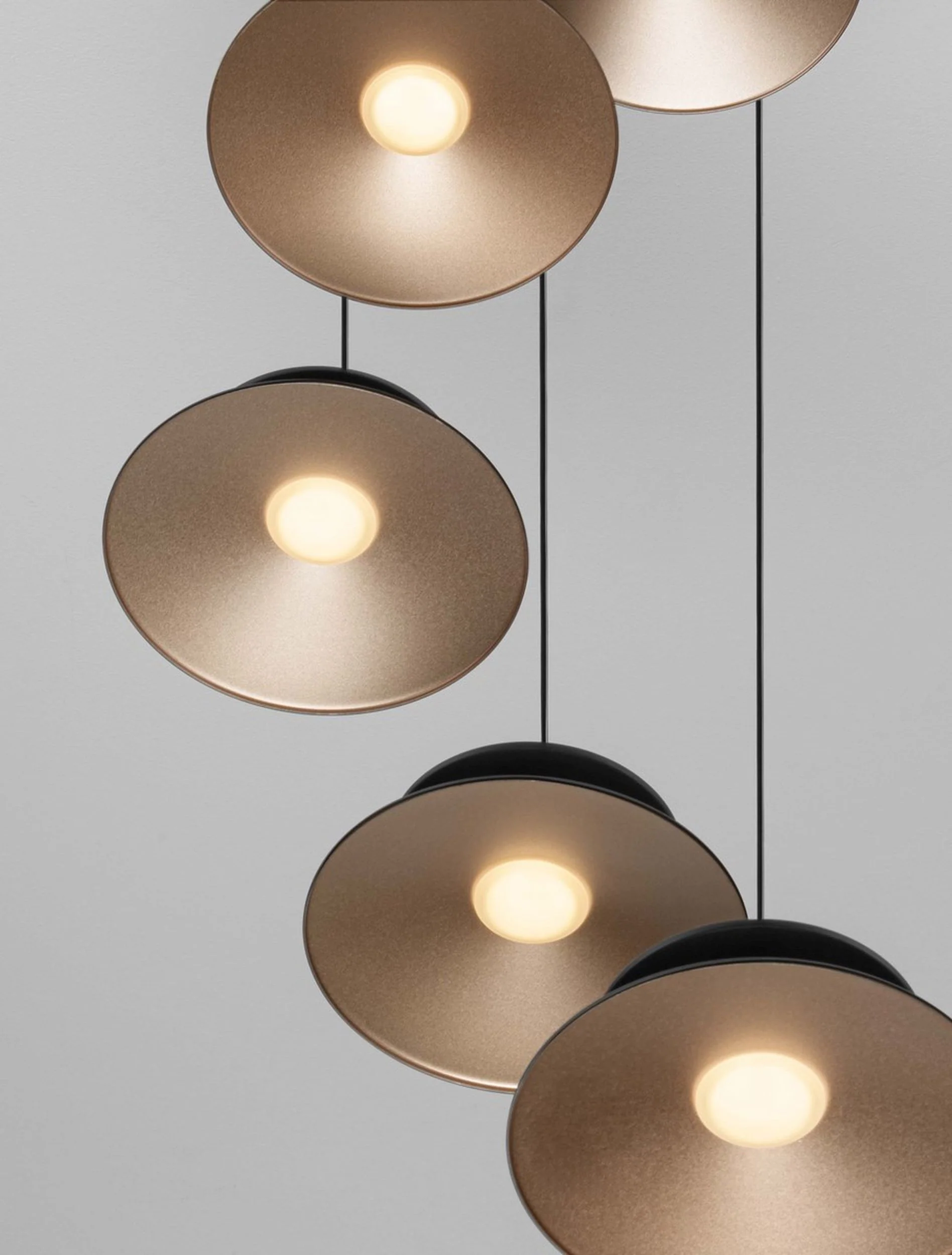 Lampa wisząca Sketter LED x5 złoto-czarna - Image 6