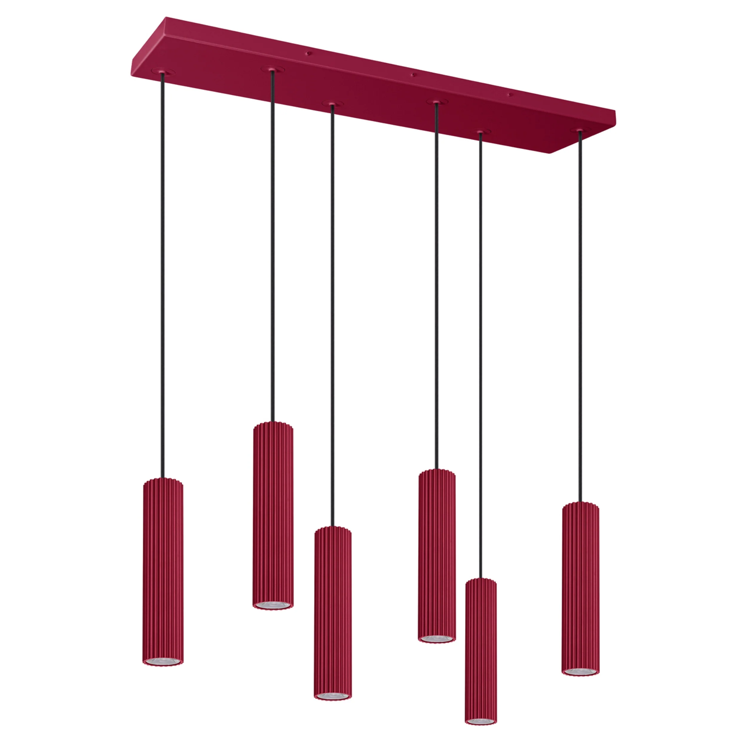 Lampa wisząca Smart Ivar 6L burgund LED barwa neutralna