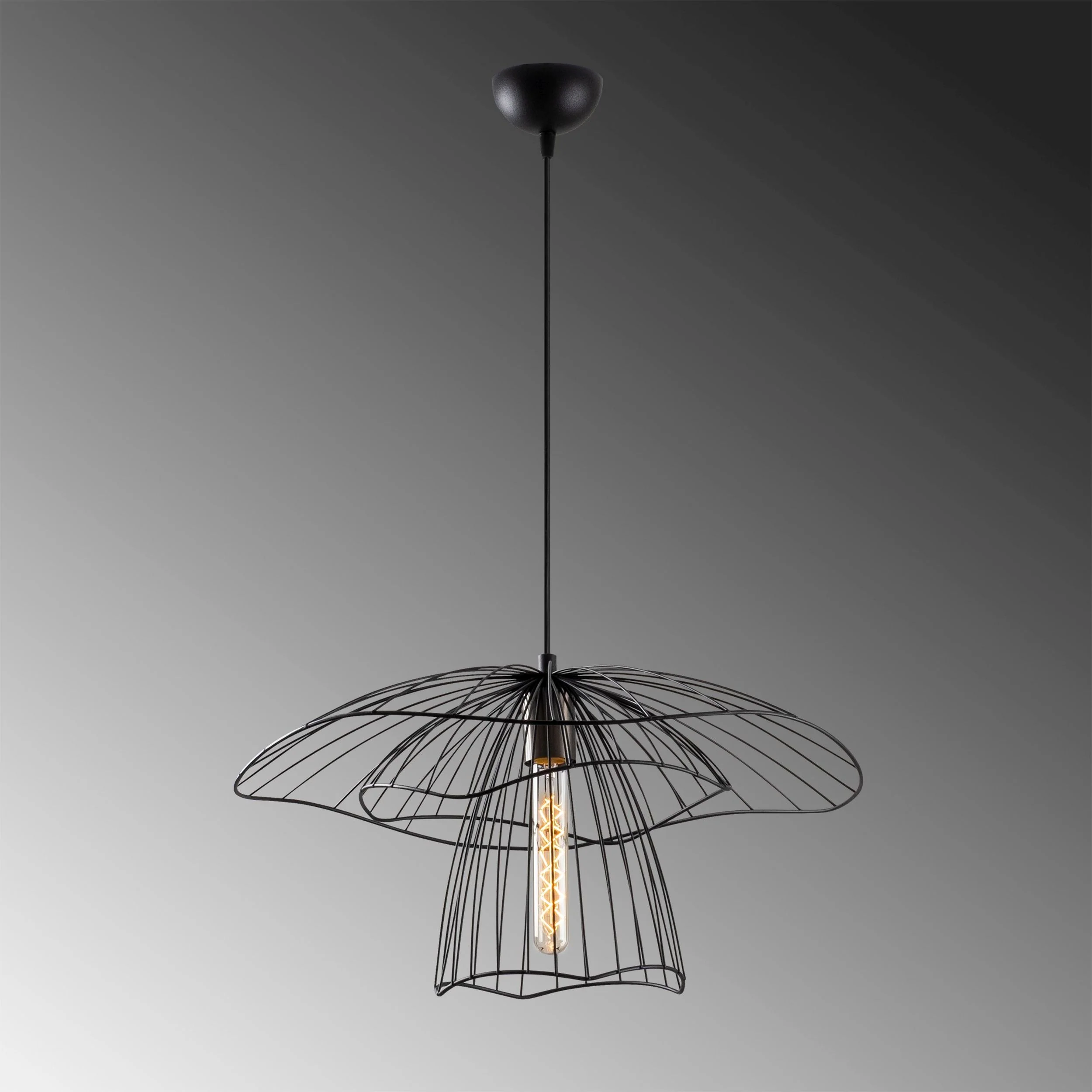 Lampa wisząca Solanum 52 cm czarna - Image 4