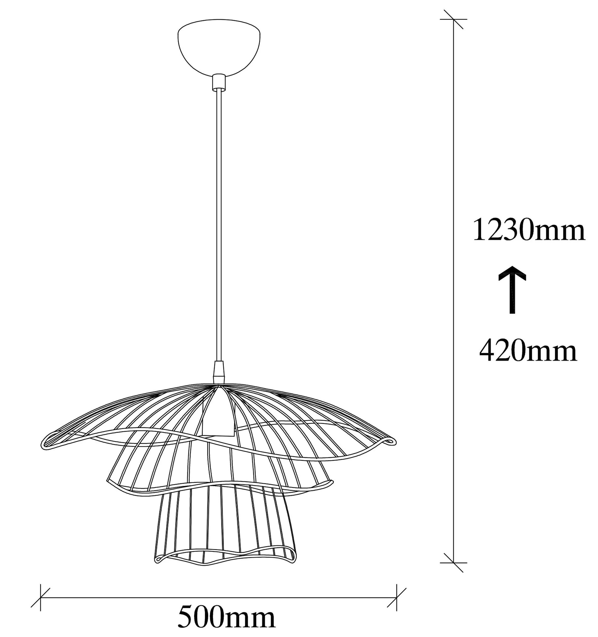 Lampa wisząca Solanum 52 cm czarna - Image 6
