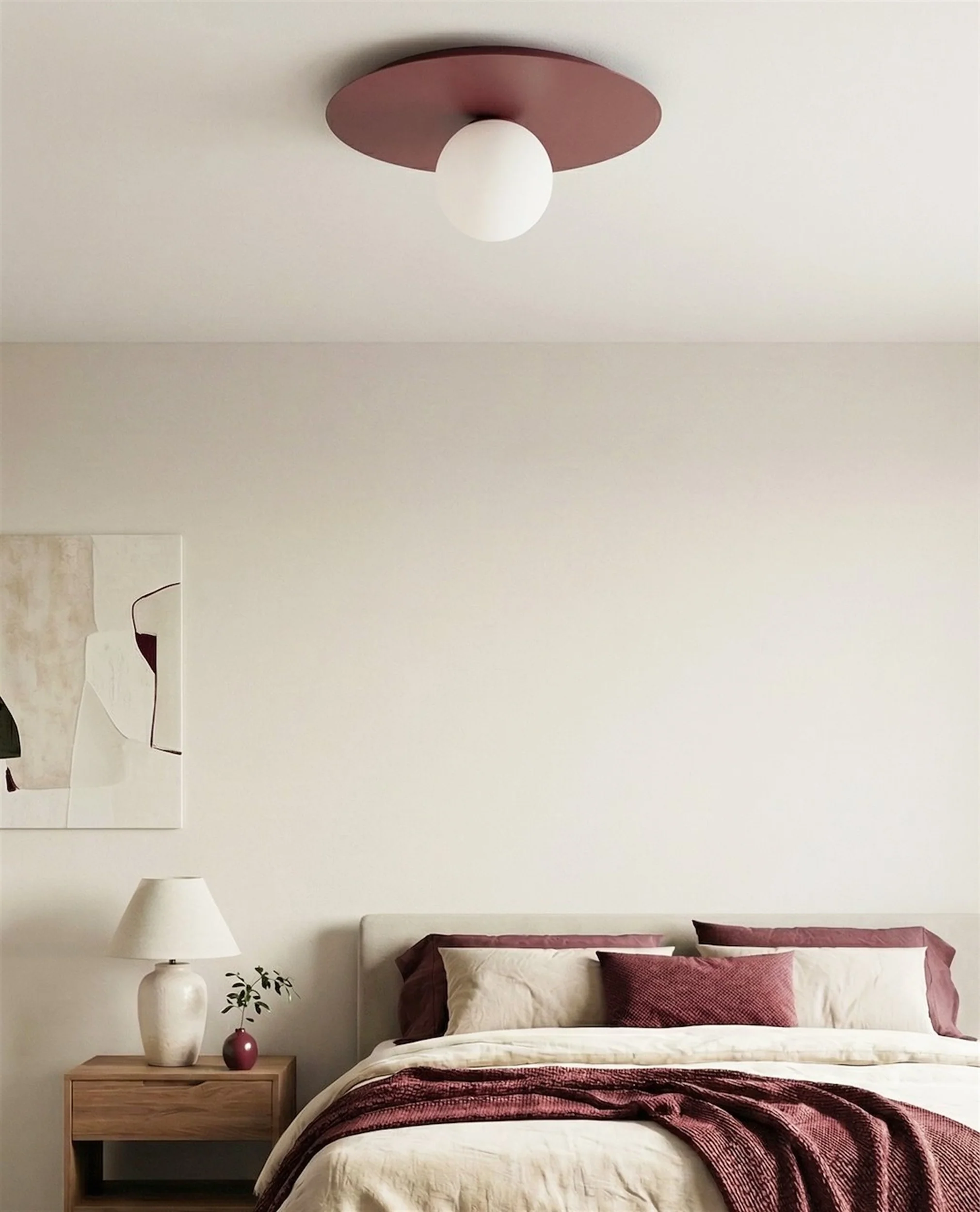 Lampa wisząca Solar x1 burgund opal - Image 3