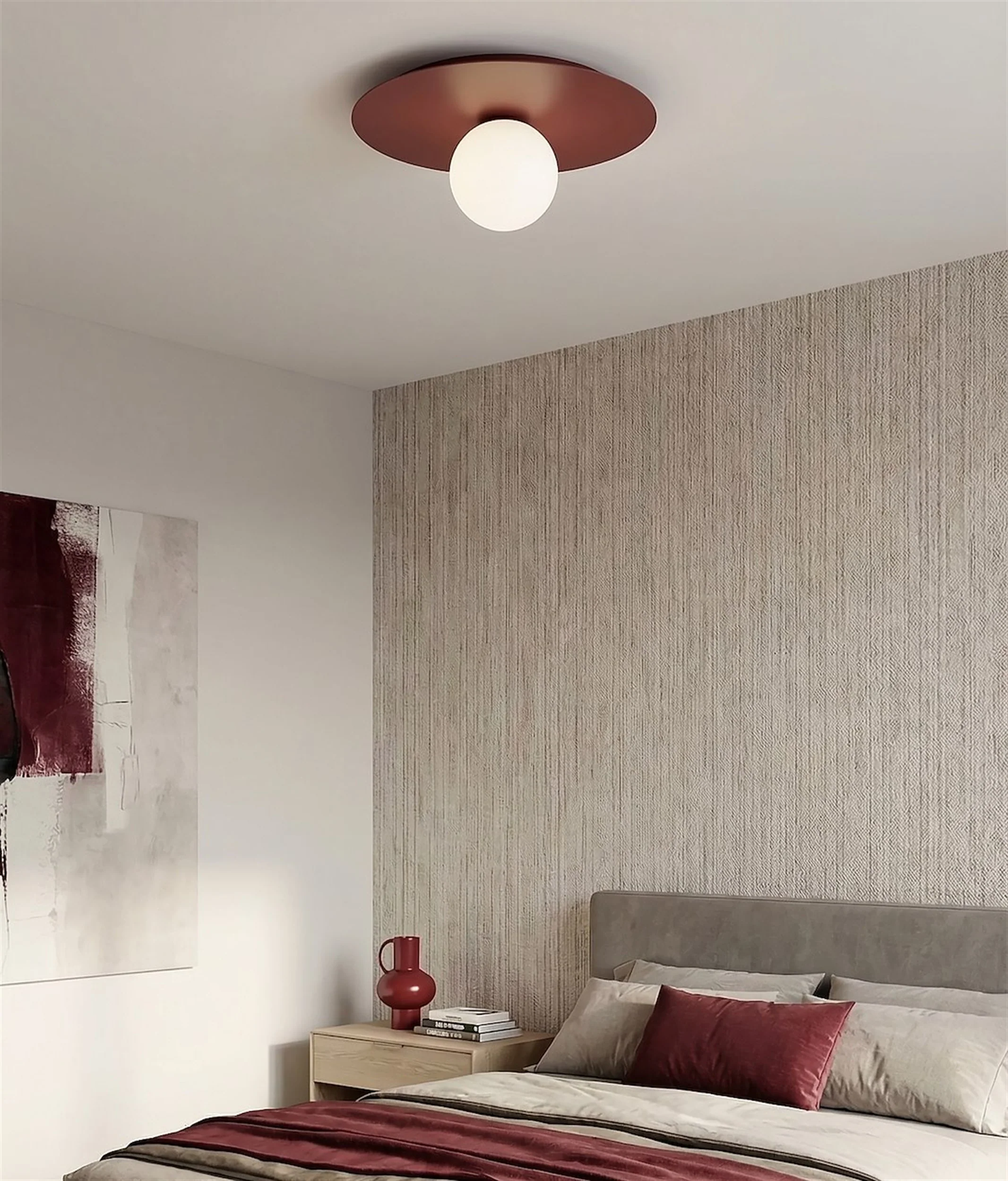 Lampa wisząca Solar x1 burgund opal - Image 5