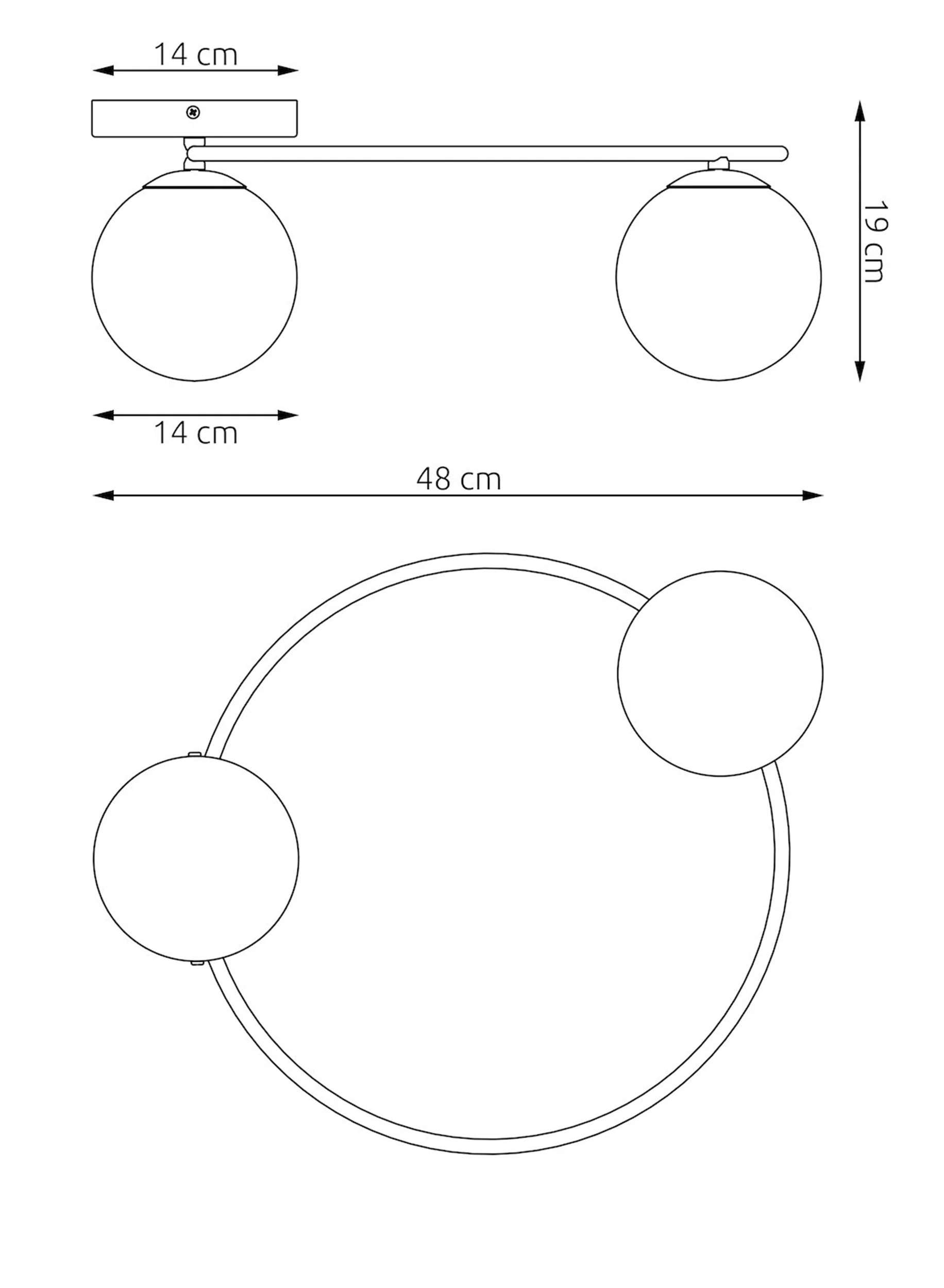 Lampa wisząca Sopra x2 mokka opal - Image 2