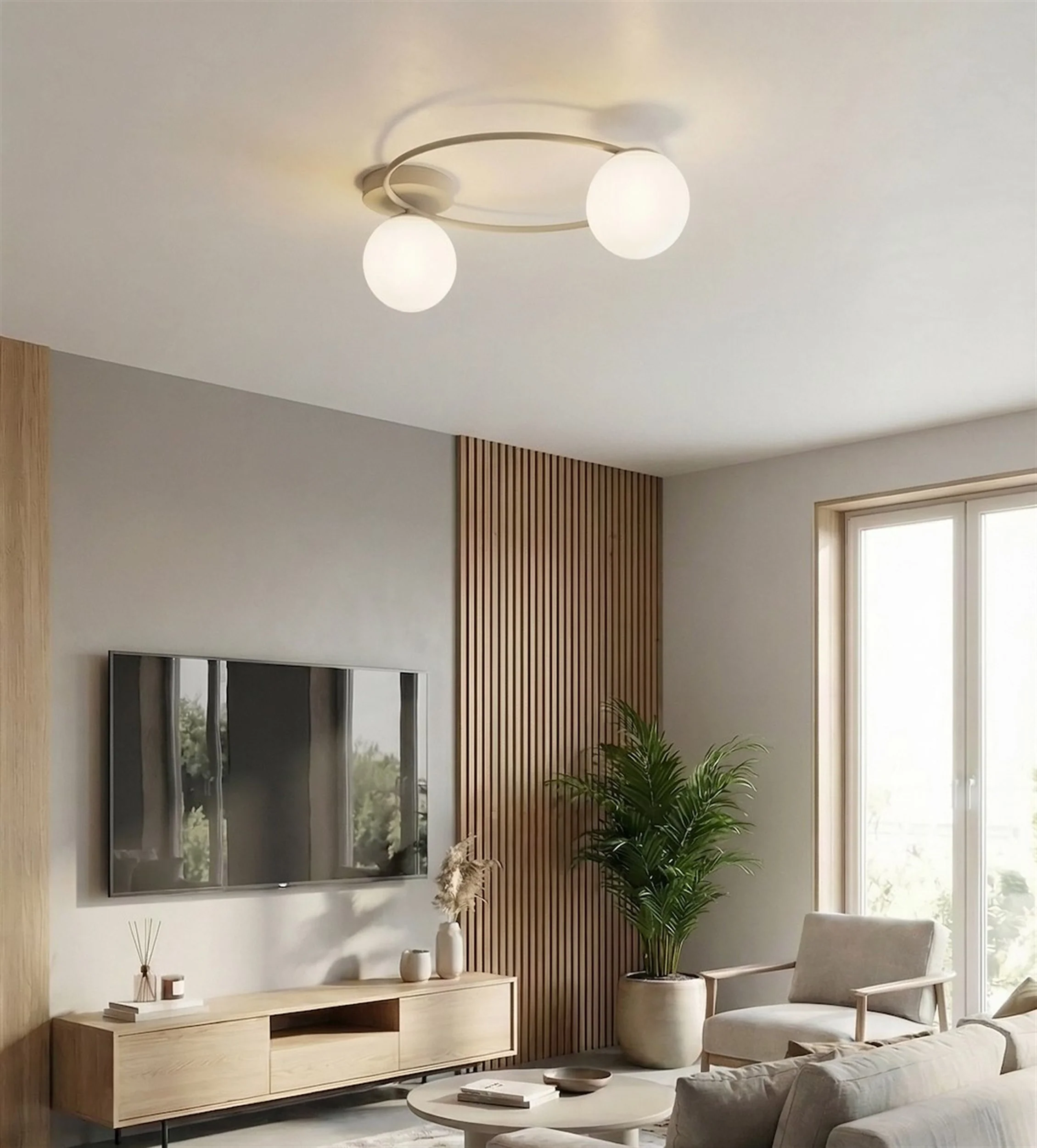 Lampa wisząca Sopra x2 mokka opal - Image 4