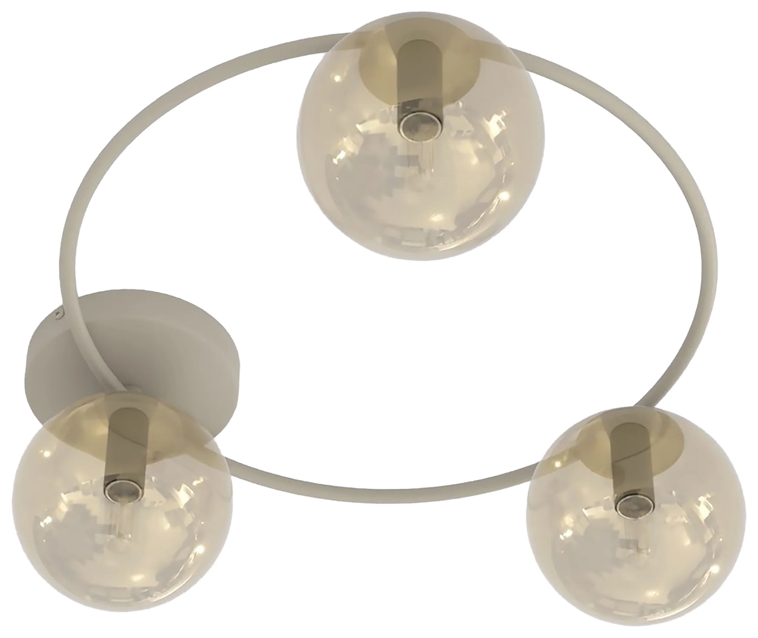 Lampa wisząca Sopra x3 mokka bursztyn