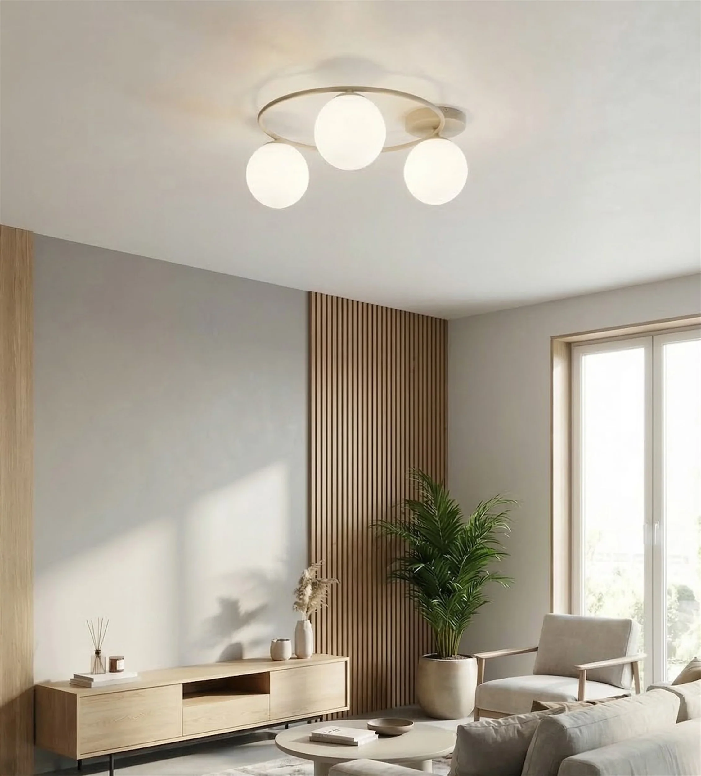 Lampa wisząca Sopra x3 mokka opal - Image 4