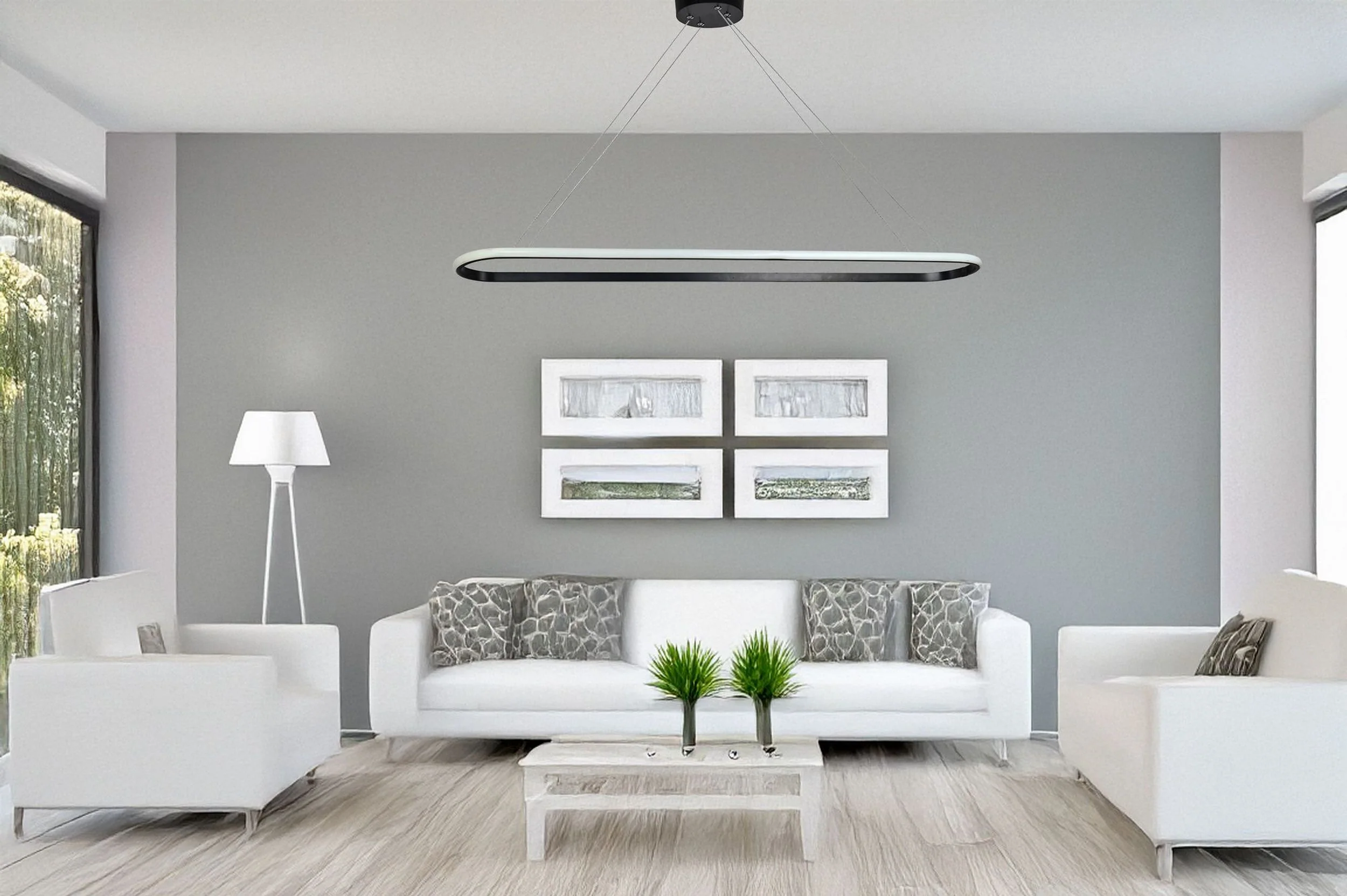 Lampa wisząca Spin LED czarny ciepłe światło - Image 4