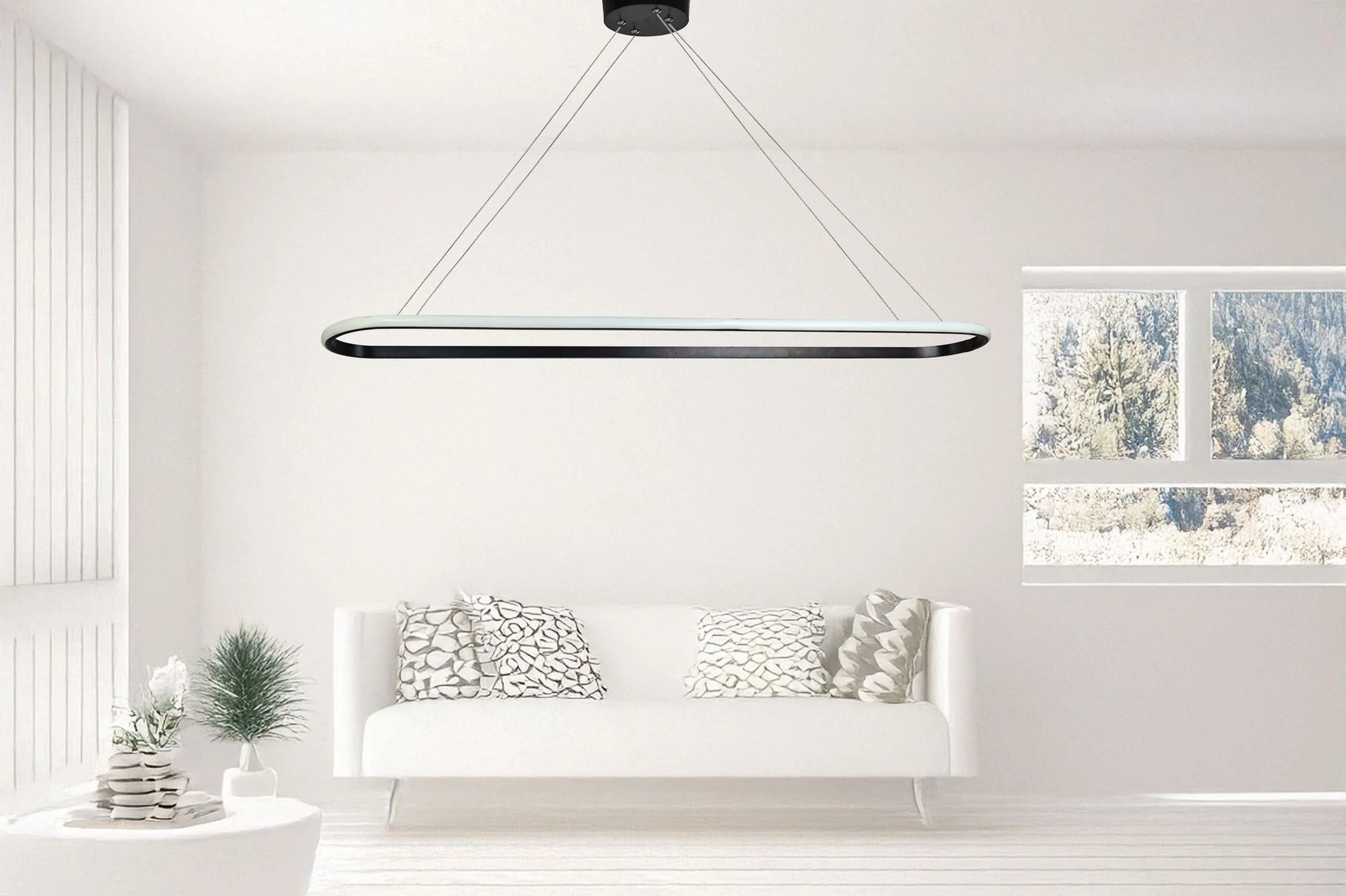 Lampa wisząca Spin LED czarny ciepłe światło - Image 7